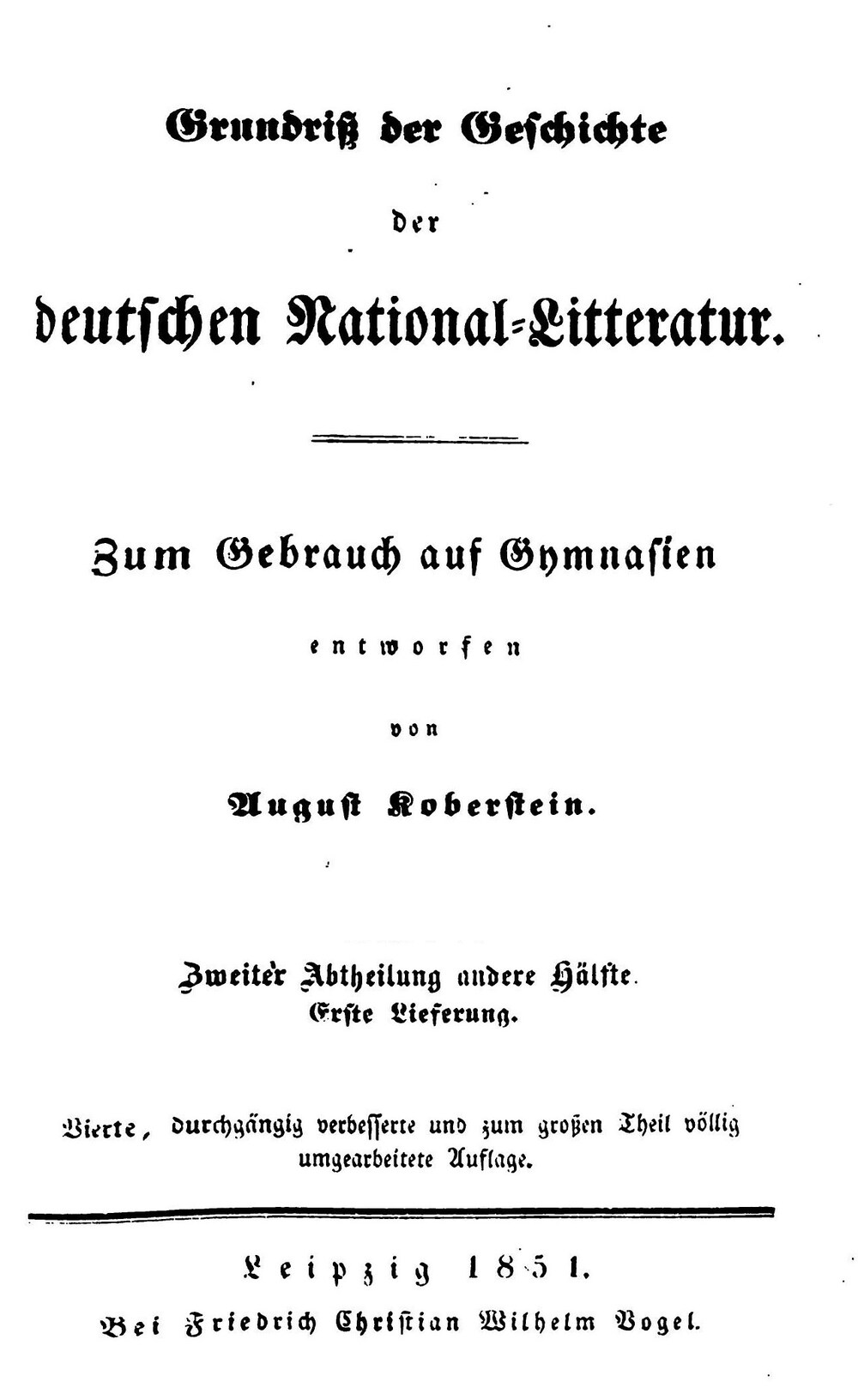 Cover für Grundriß der Geschichte der deutschen National-Litteratur