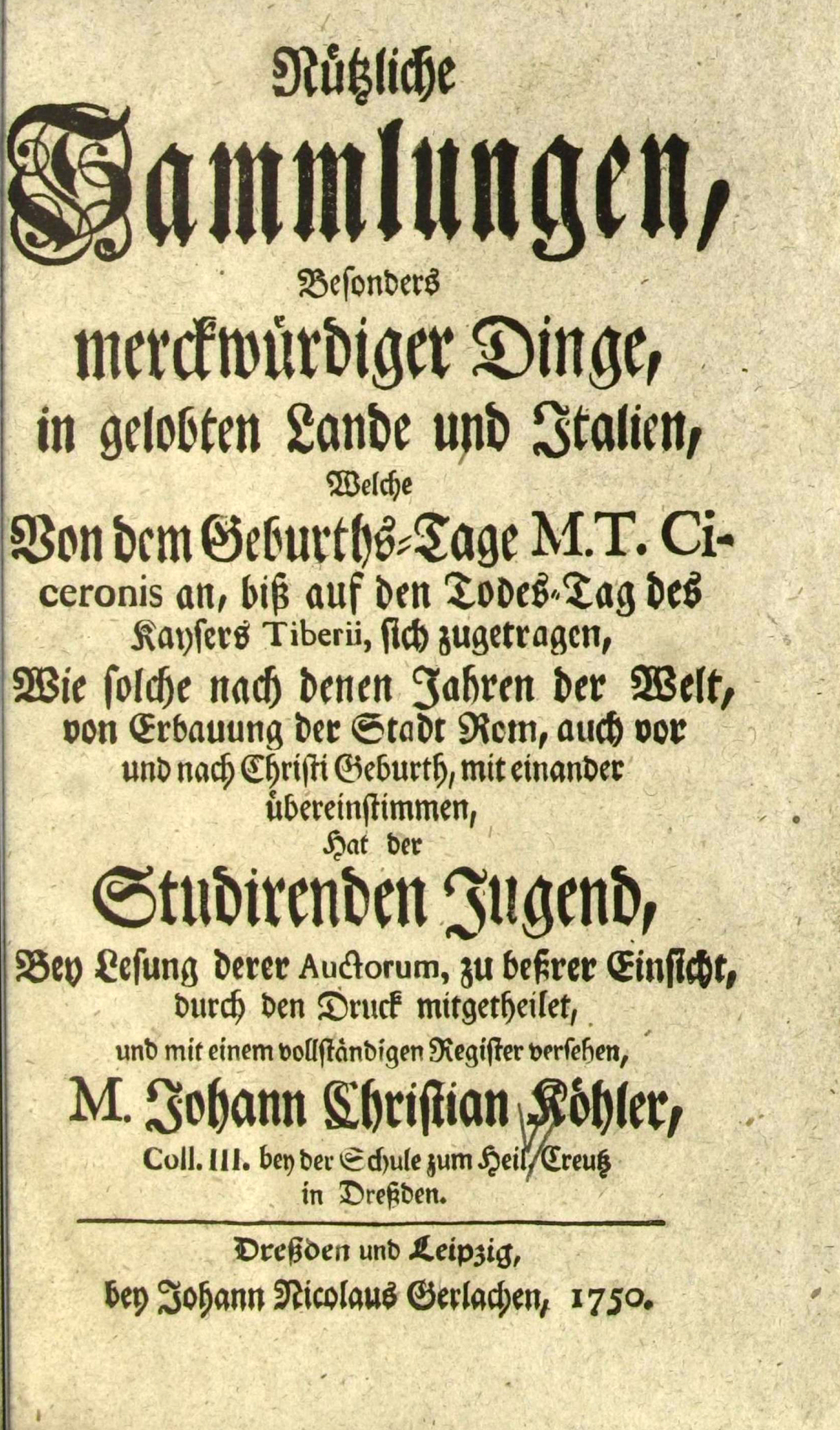 Cover für Nuetzliche Sammlungen
