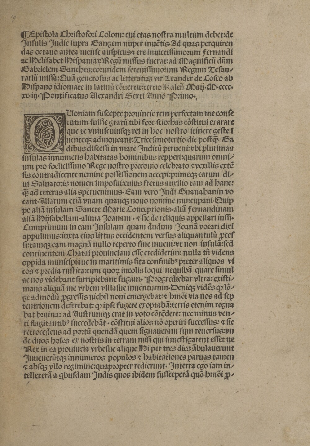 Cover für Epistola Christofori Colom