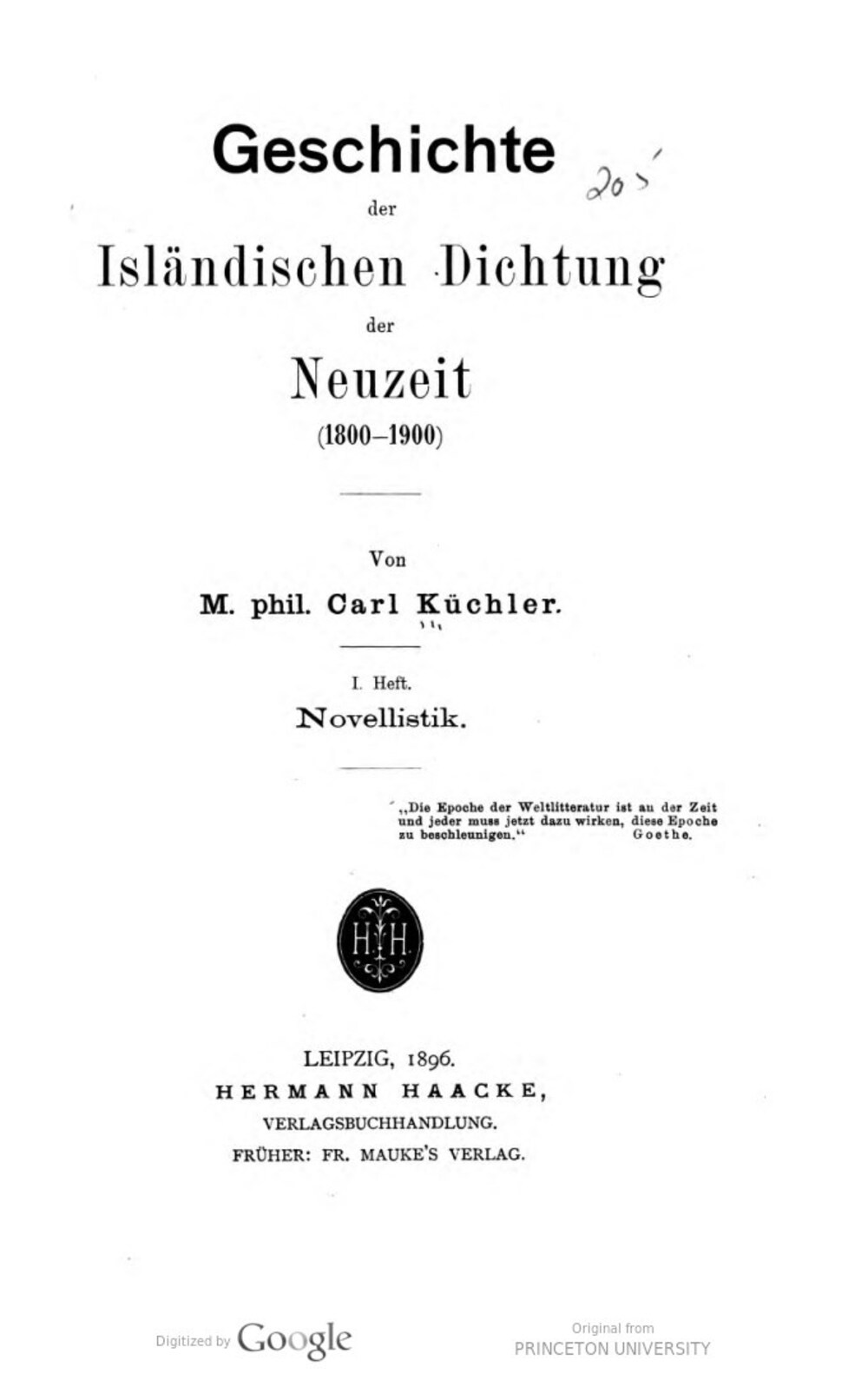 Cover für Geschichte der isländischen Dichtung der Neuzeit