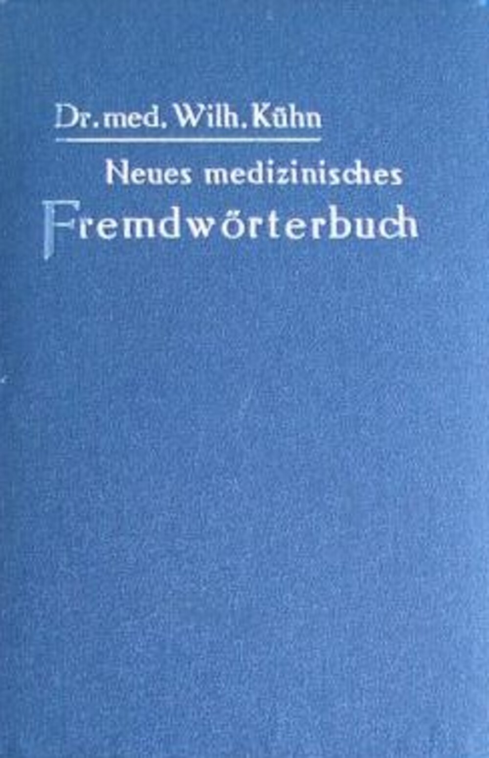 Cover für Neues medizinisches Fremdwörterbuch