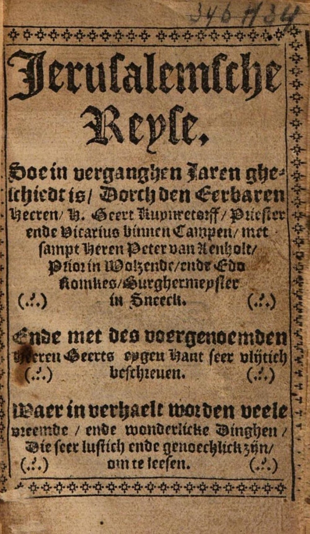 Cover für Jerusalemsche Reyse