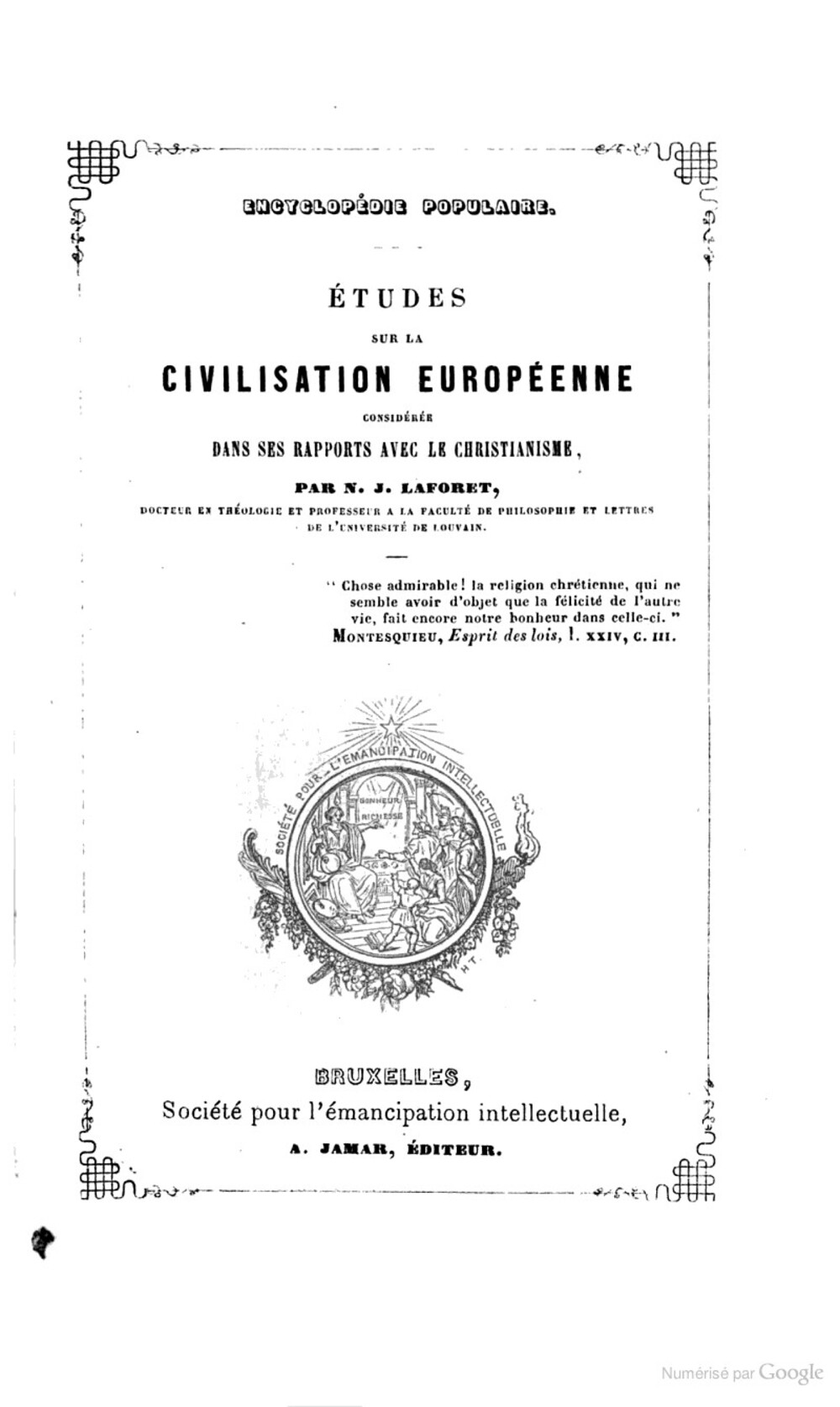Cover für Études sur la civilisation européenne