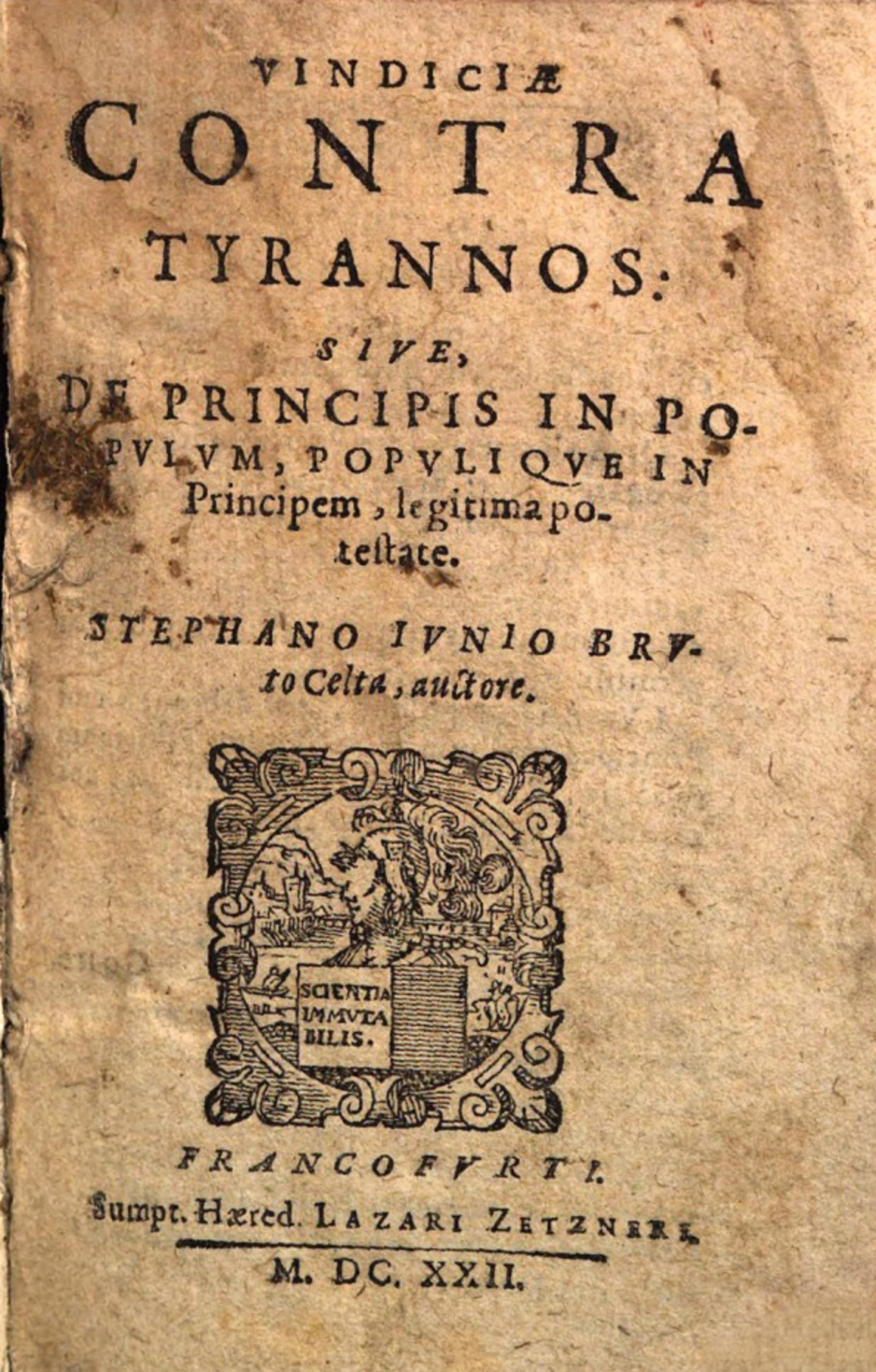 Cover für Vindiciae contra tyrannos