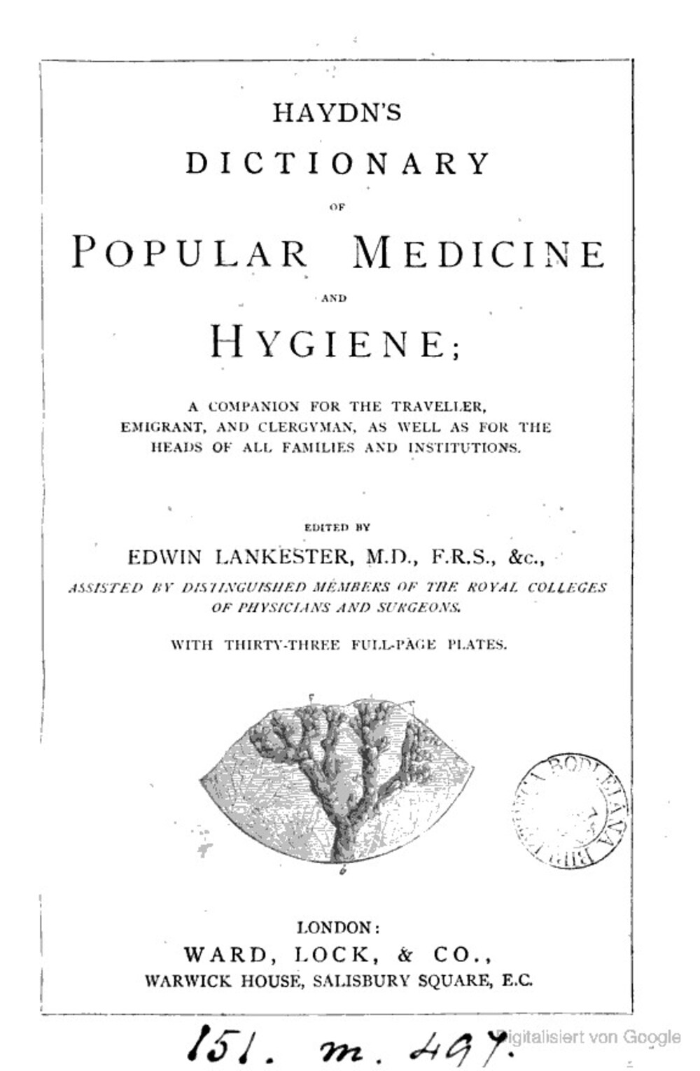 Cover für Haydn's dictionary of popular medicine and hygiene