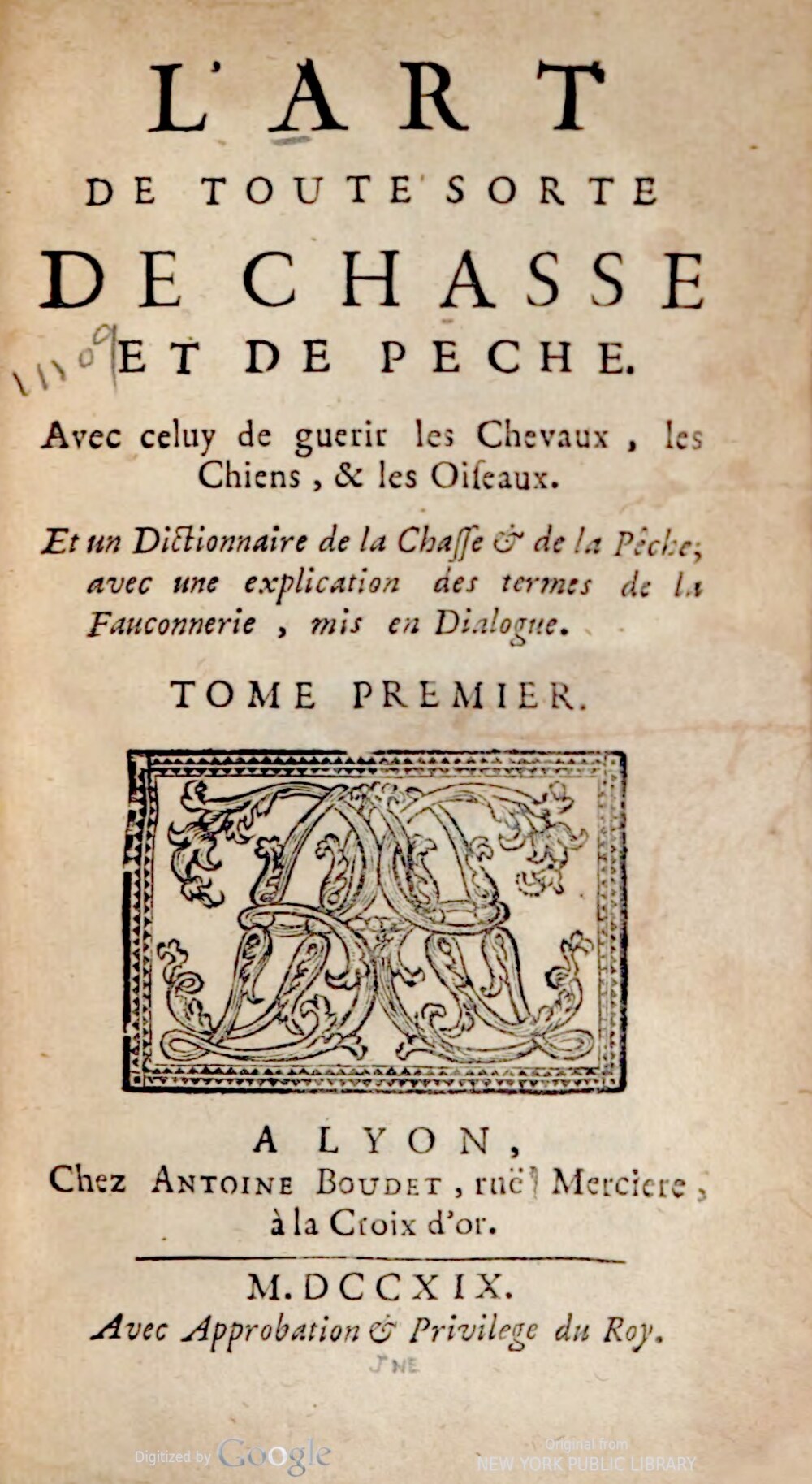 Cover für L'art de toute sorte de chasse et de pêche