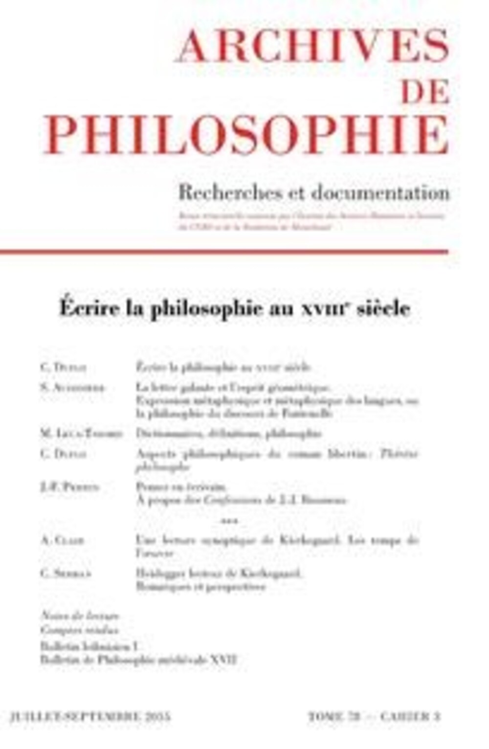 Cover für Dictionnaires, définitions, philosophie