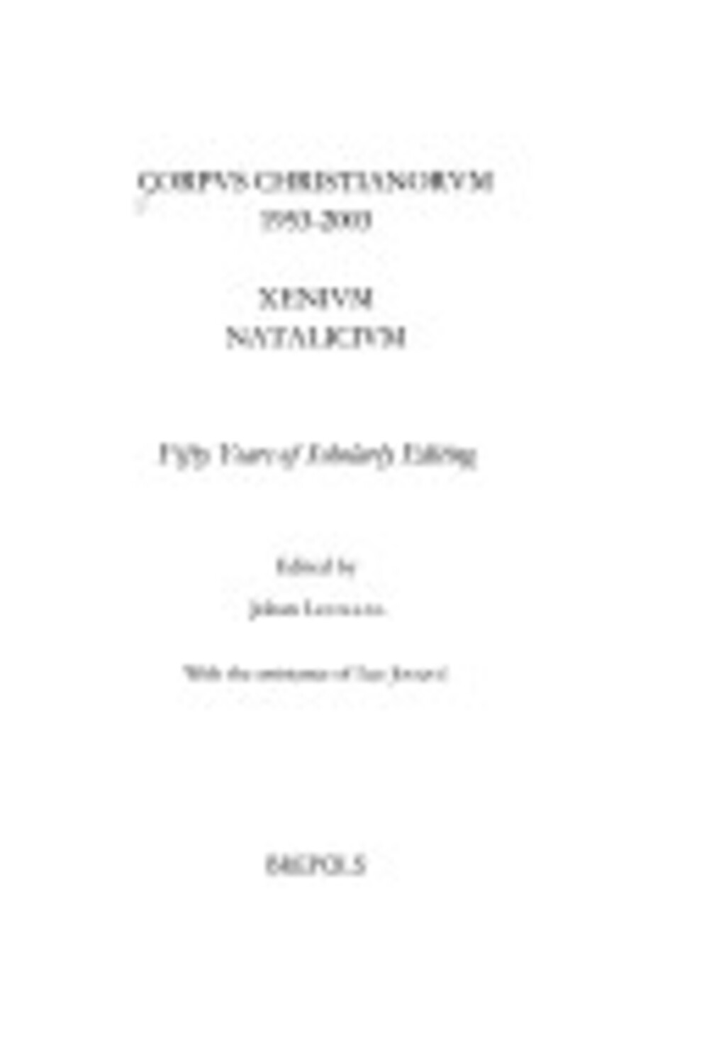 Cover für Iohannes Scottus Eriugena