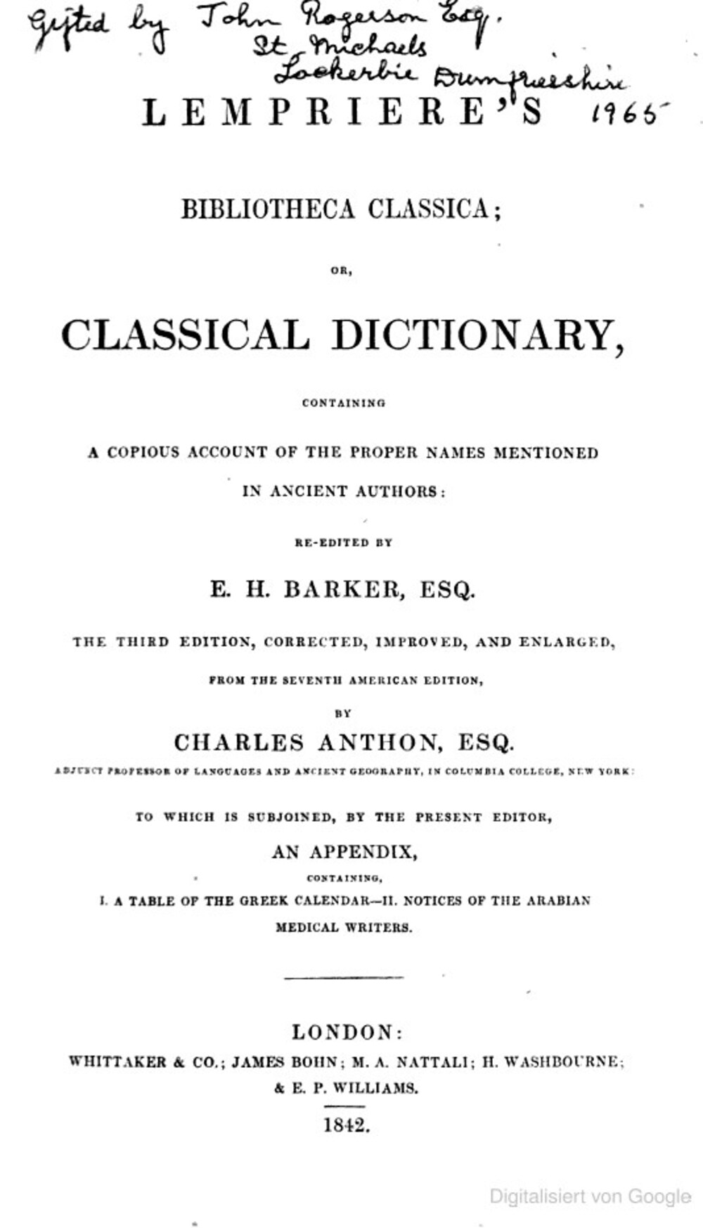 Cover für Bibliotheca classica
