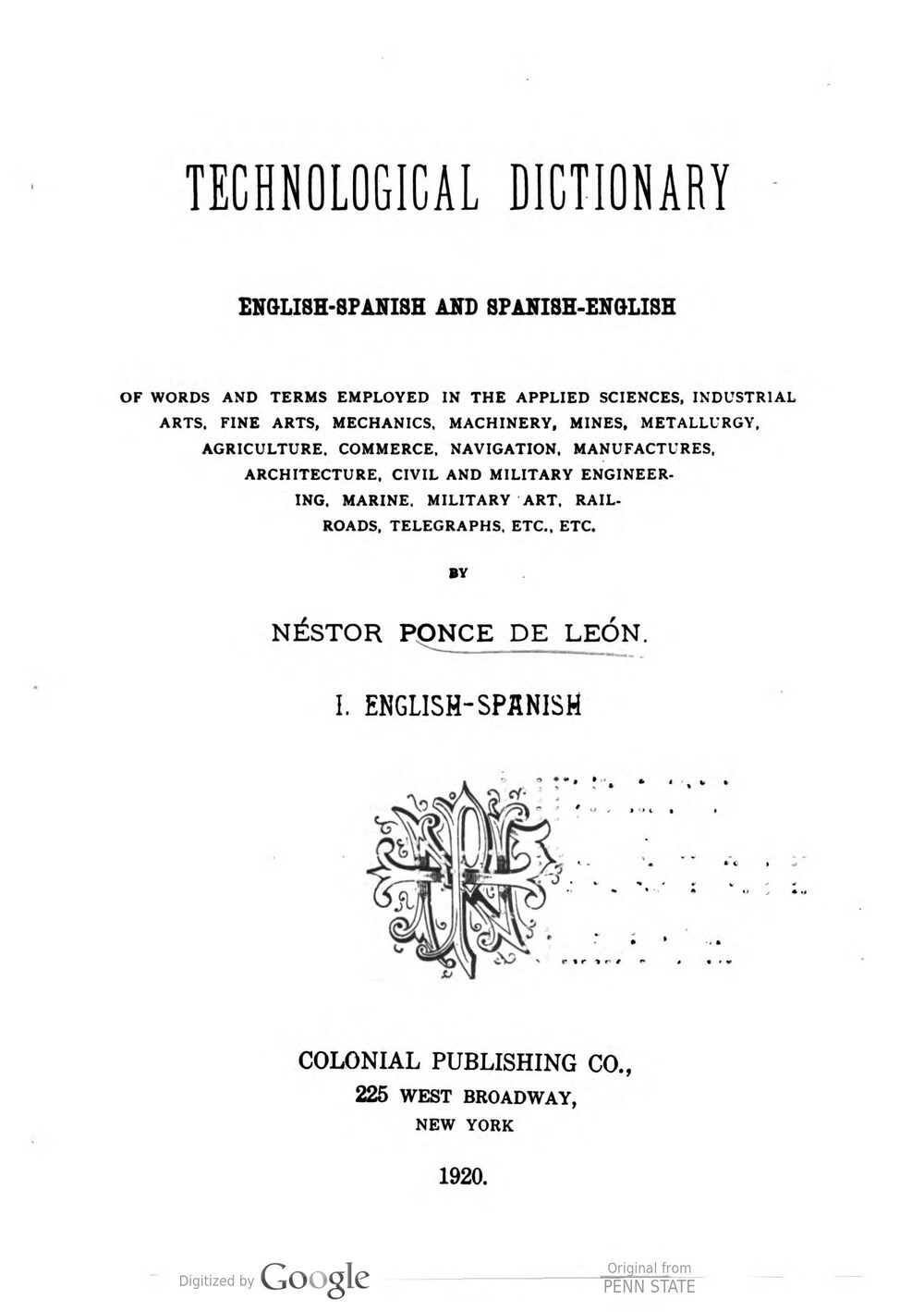 Cover für Technological dictionary