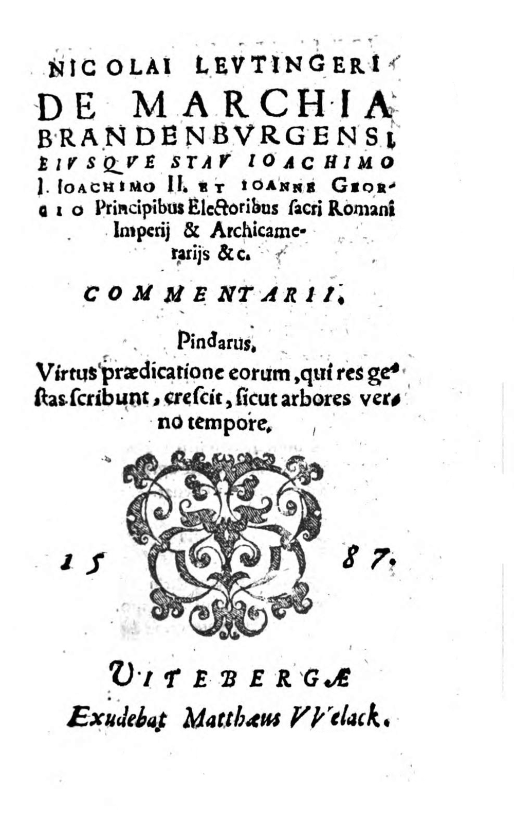 Cover für De marchia Brandenburgensi