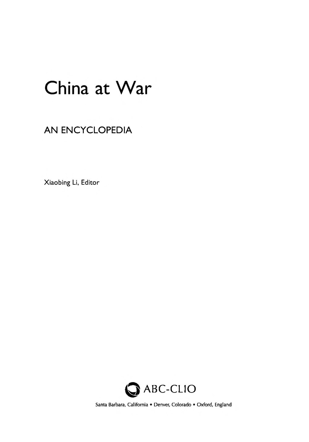 Cover für China at war