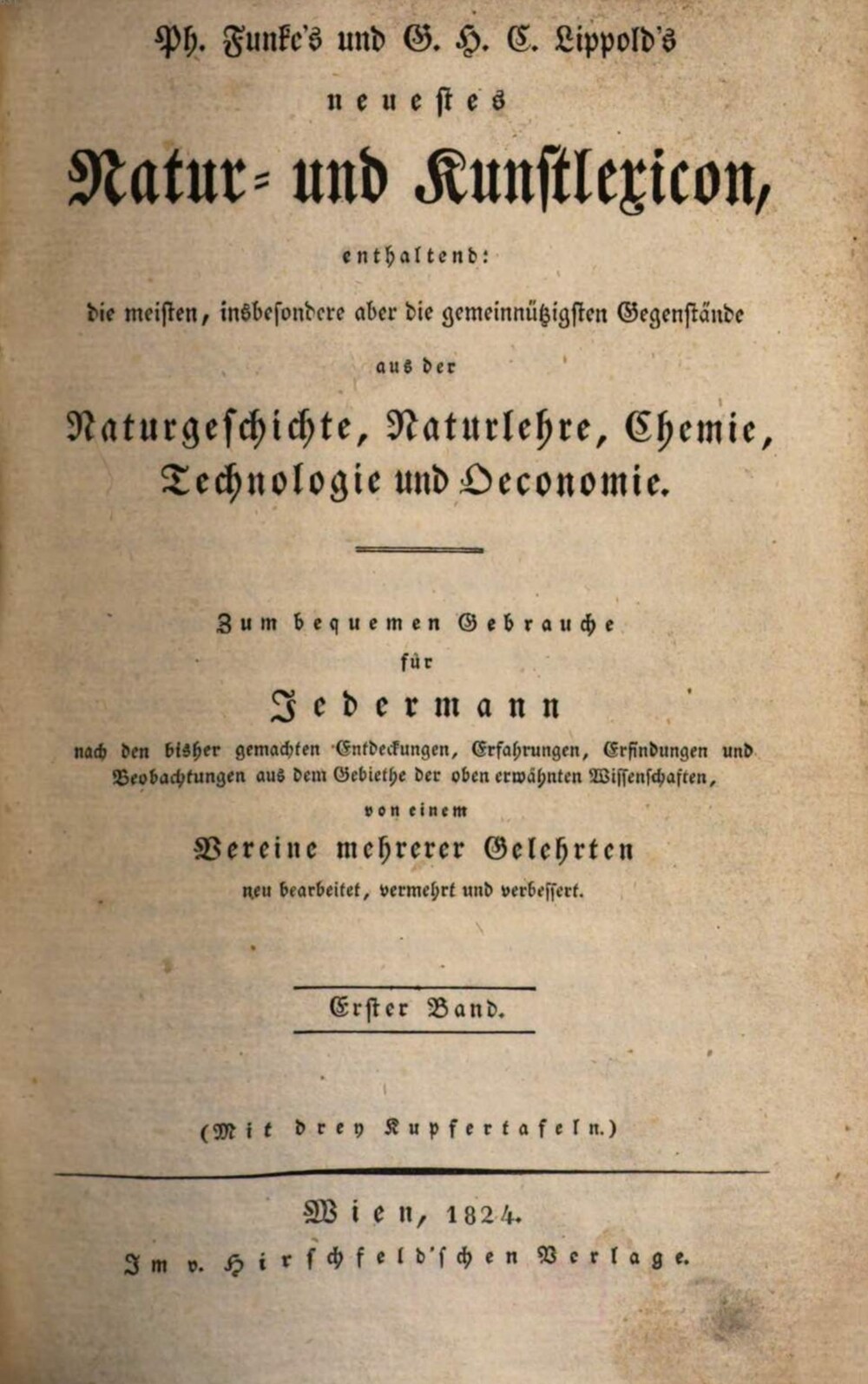 Cover für Neuestes Natur- und Kunstlexicon