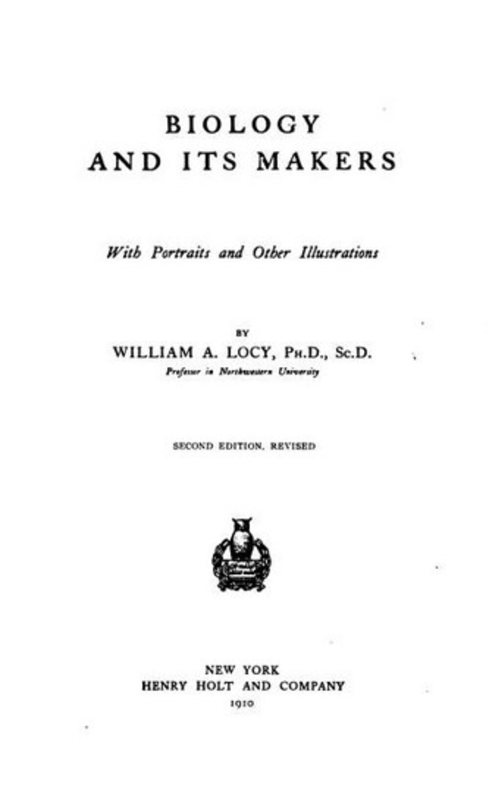 Cover für Biology and its makers