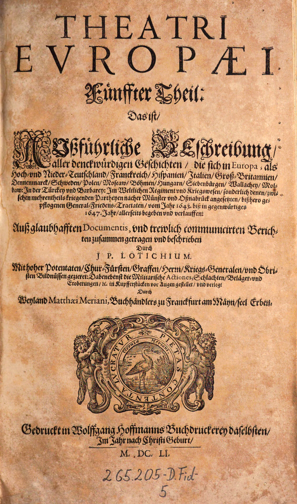 Cover für Theatri Europaei