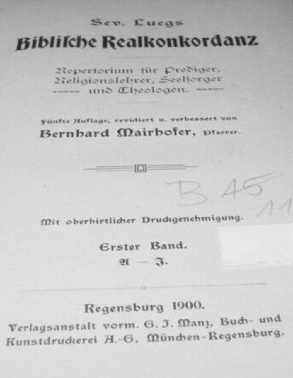 Cover für Biblische Realkonkordanz