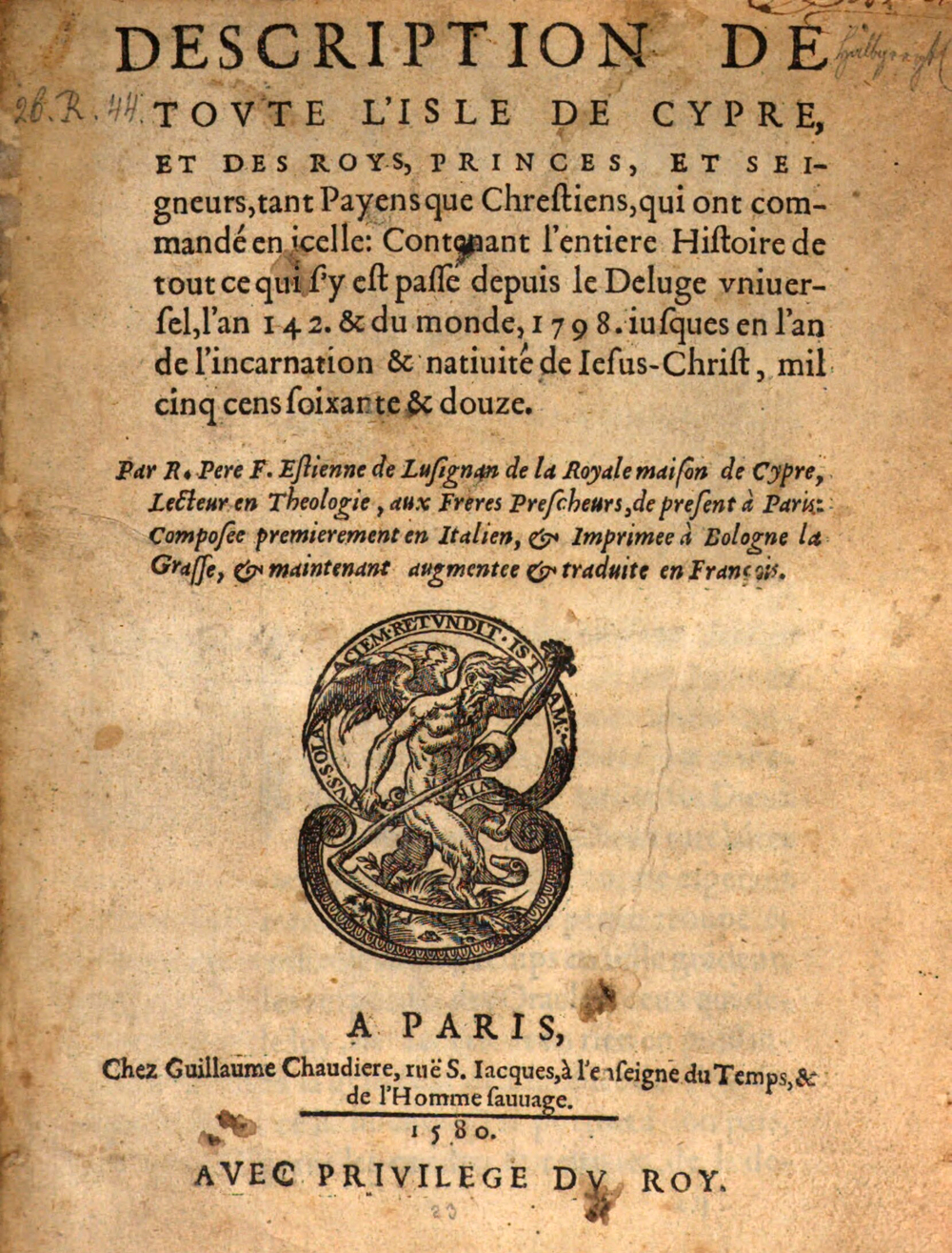 Cover für Description de toute l'isle de Cypre