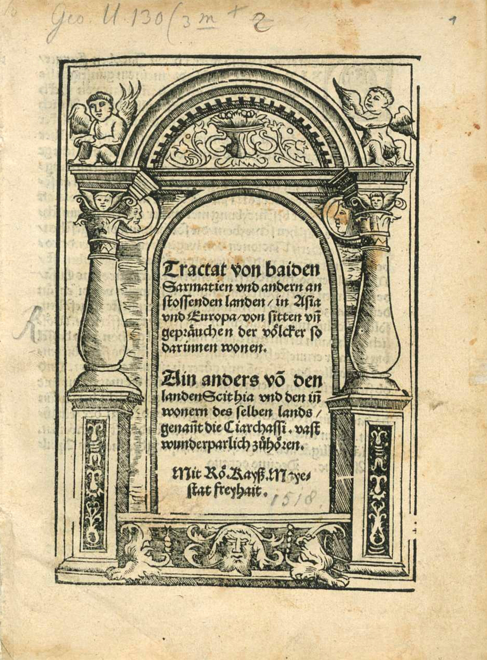 Cover für Tractat von baiden Sarmatien und andern anstossenden Landen
