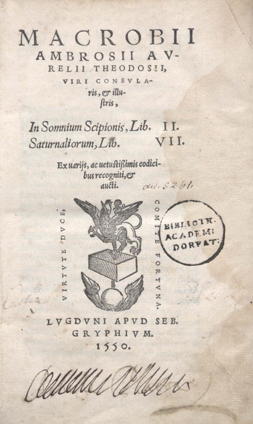 Cover für Diei Saturnaliorum