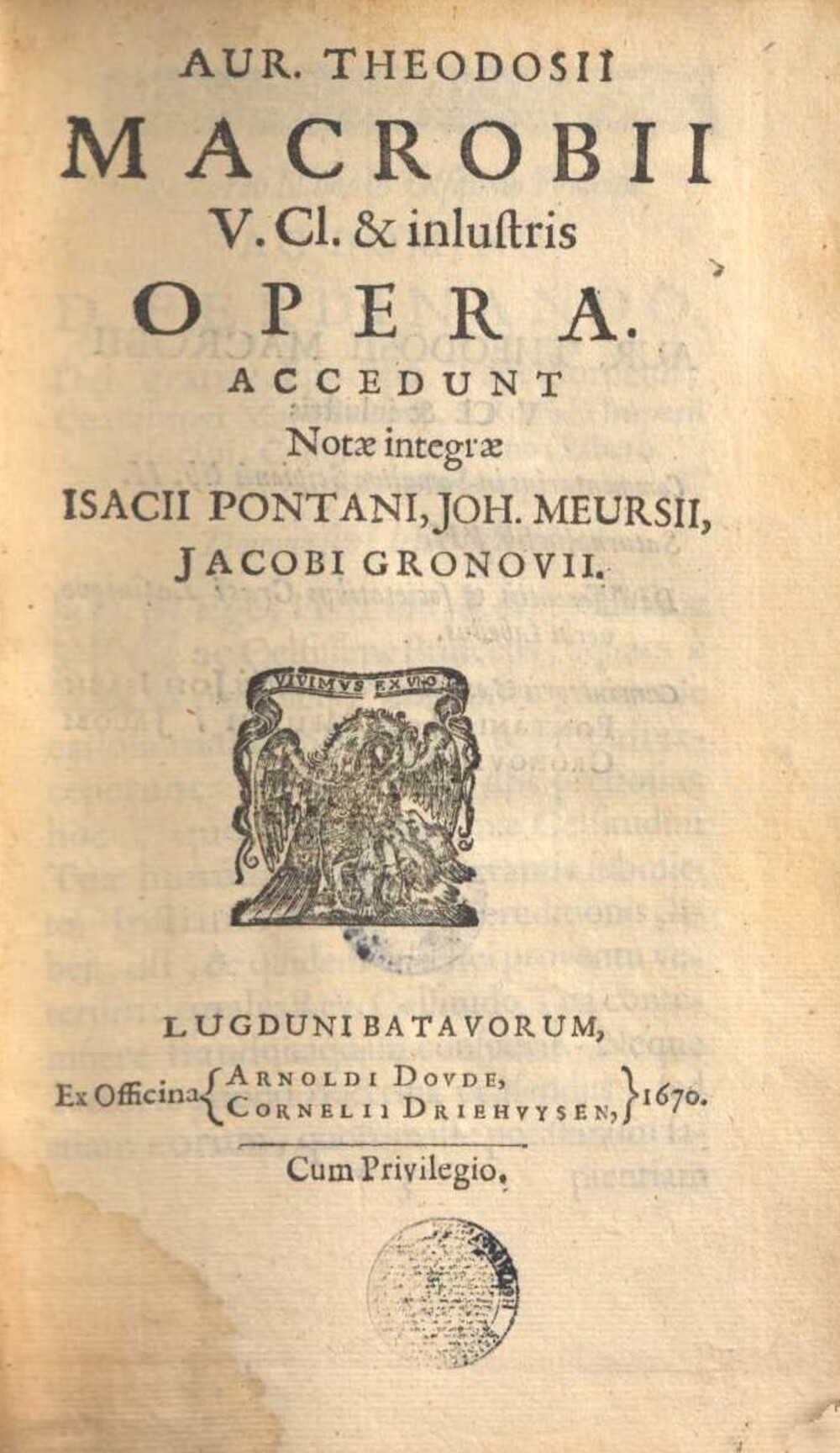 Cover für Diei Saturnaliorum
