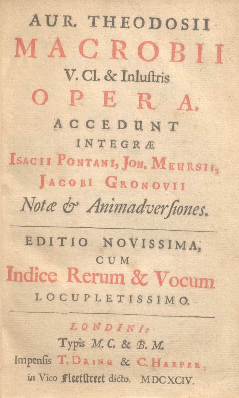 Cover für Diei Saturnaliorum