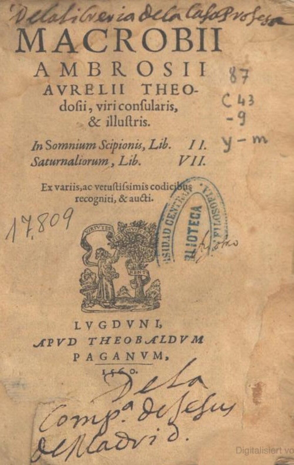 Cover für Diei Saturnaliorum