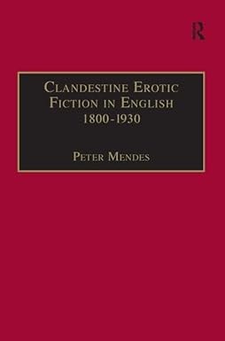 Cover für Clandestine erotic fiction in English, 1800-1930