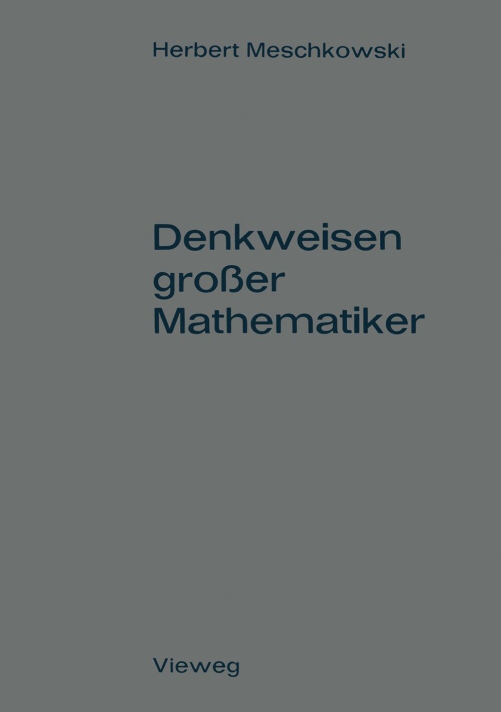 Cover für Denkweisen großer Mathematiker