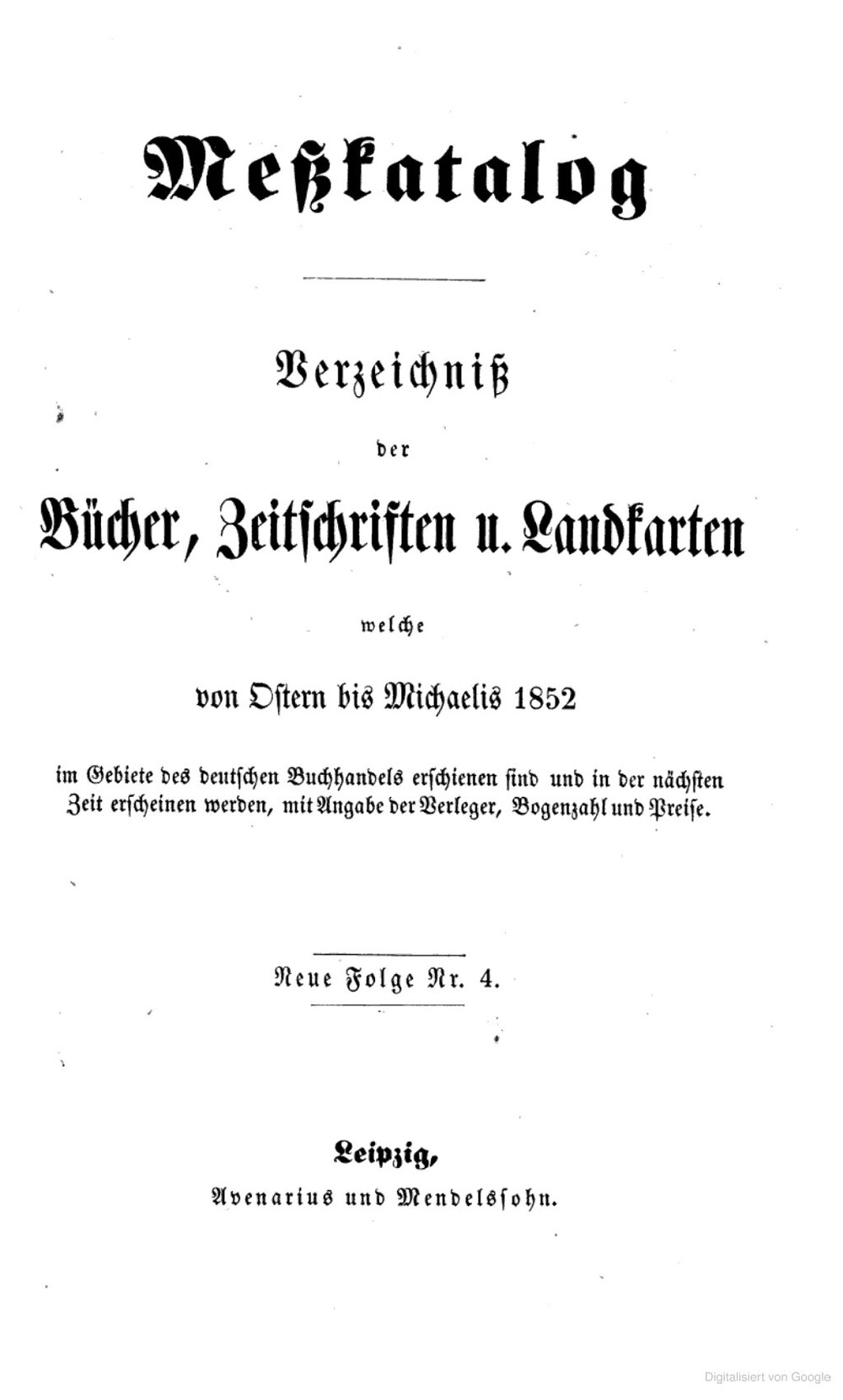 Cover für Meßkatalog