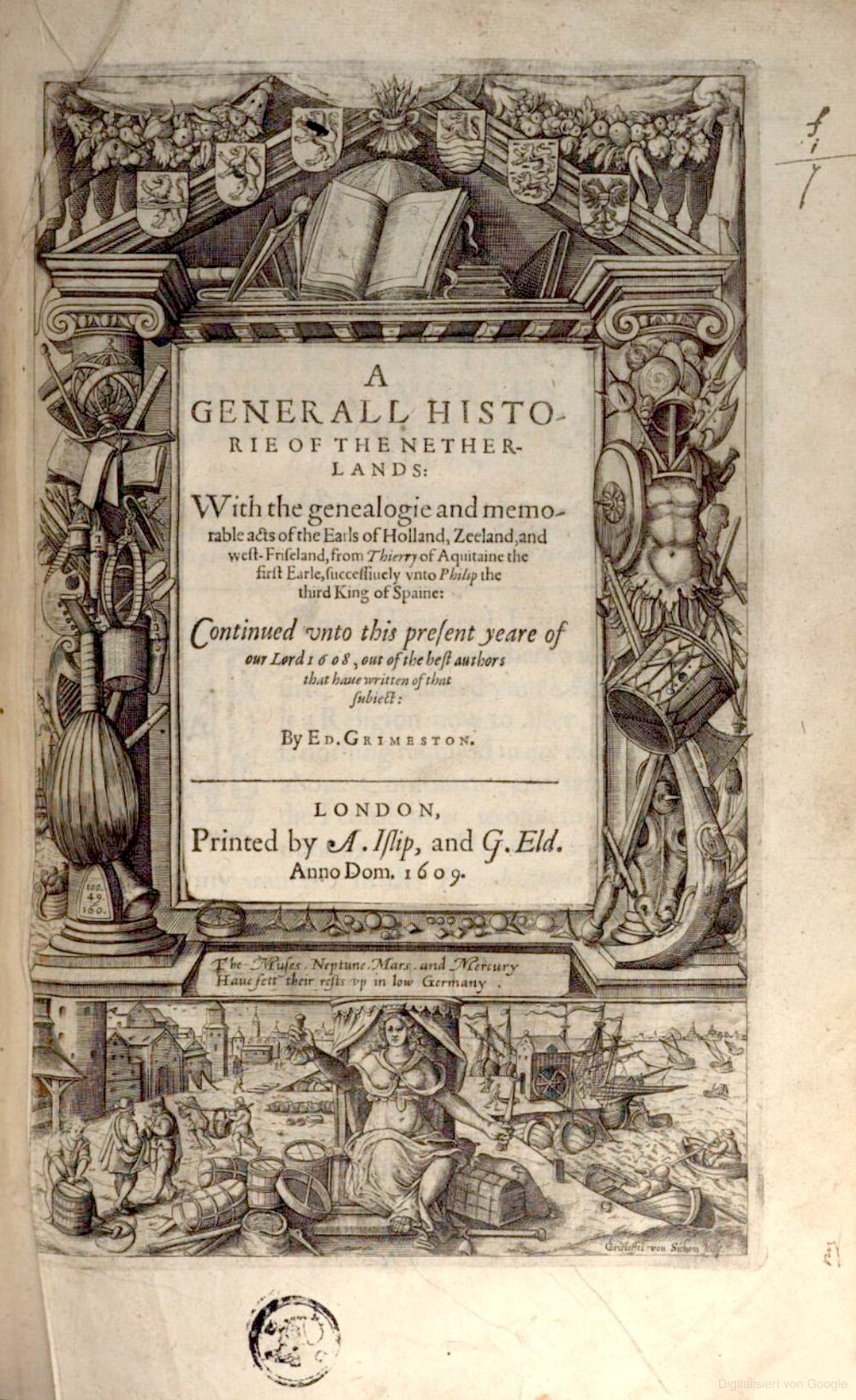 Cover für A generall historie of the Netherlands