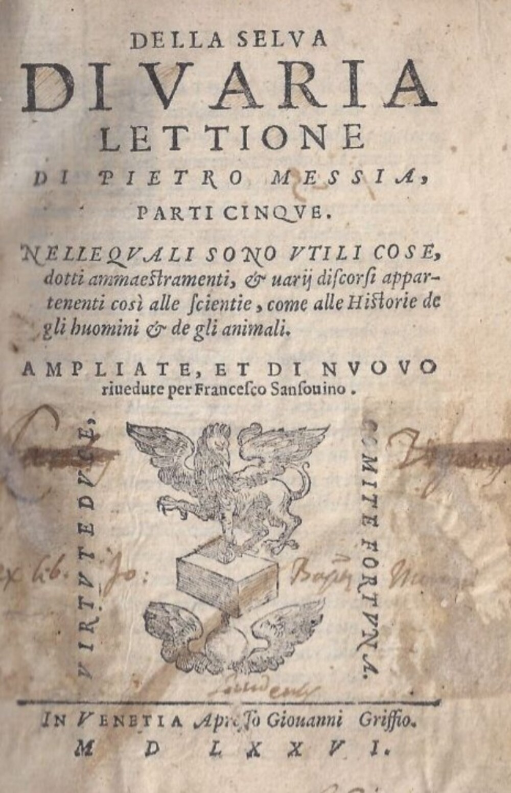 Cover für Della selva di varia lettione