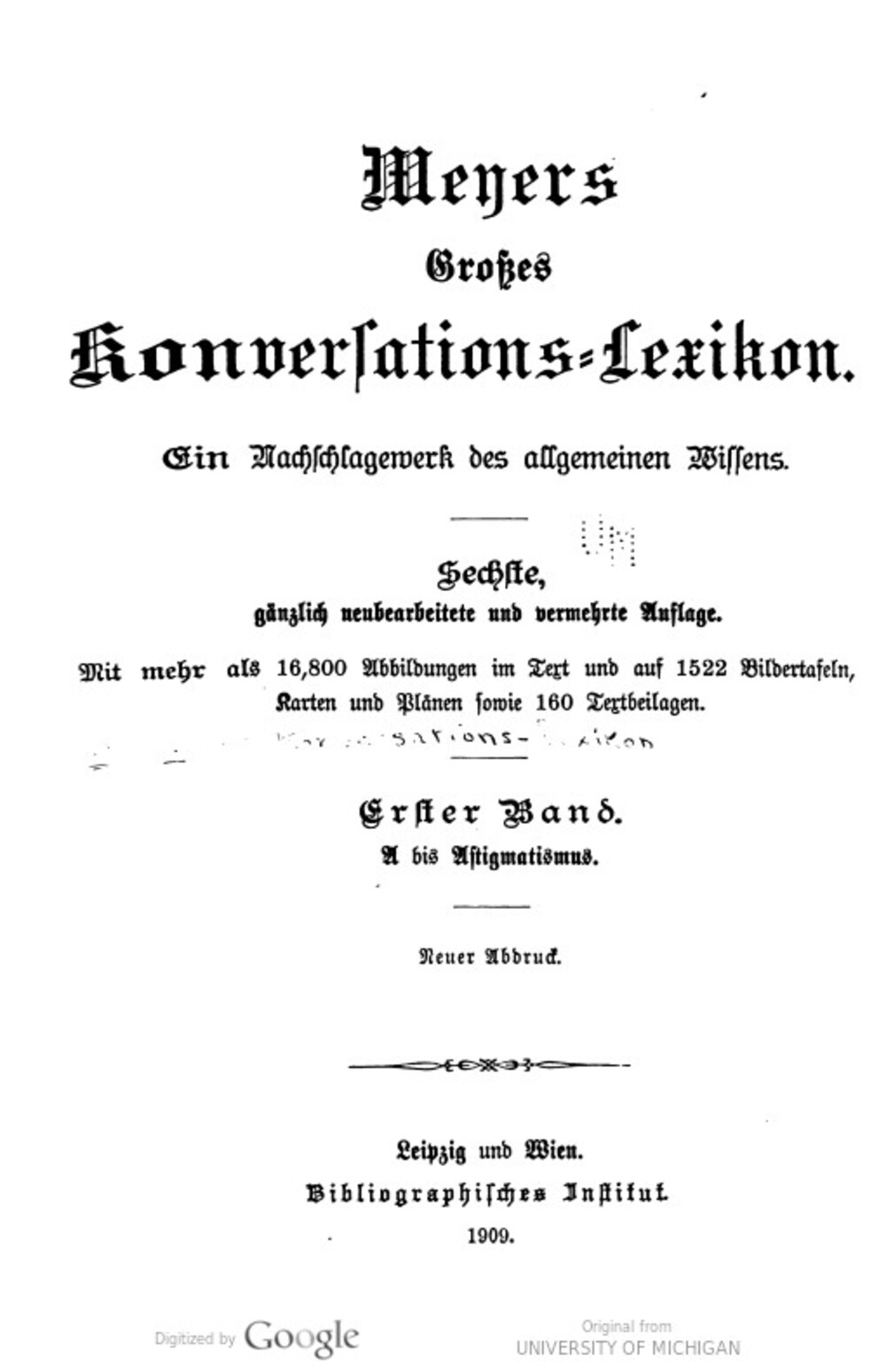 Cover für Meyers Großes Konversations-Lexikon