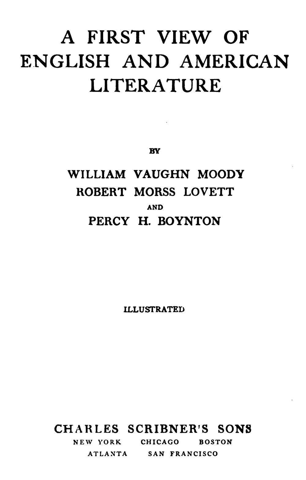 Cover für A first view of English and American literature