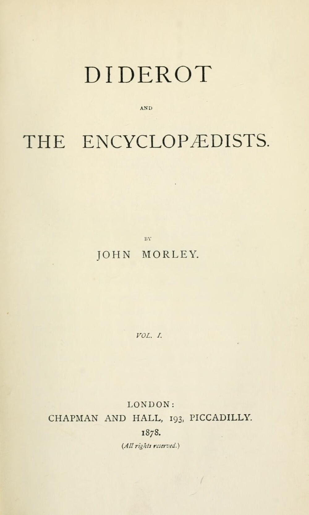 Cover für Diderot and the encyclopaedists
