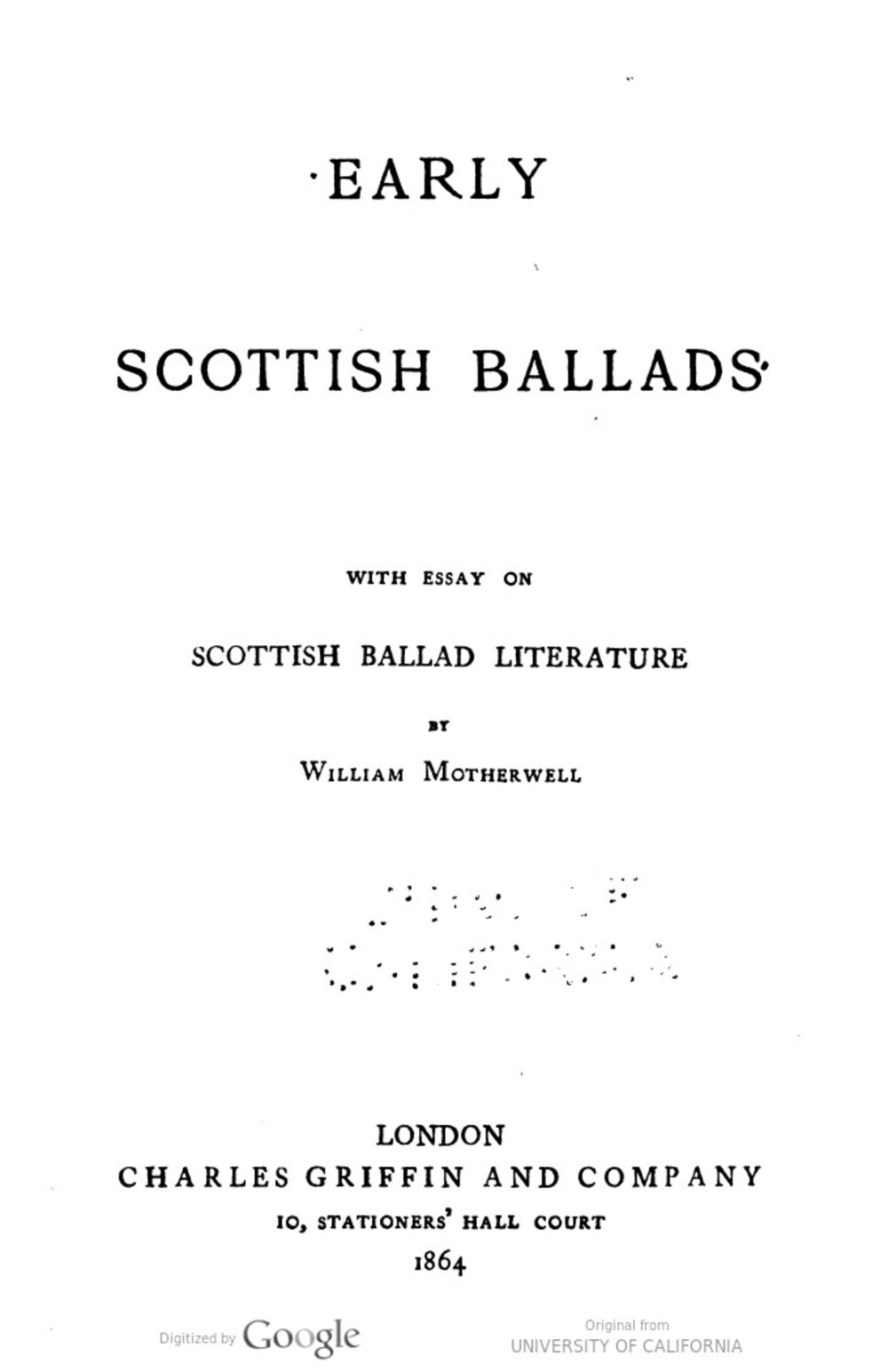 Cover für Early Scottish ballads