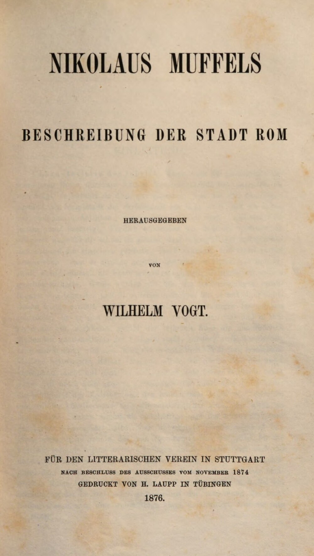 Cover für Beschreibung der Stadt Rom