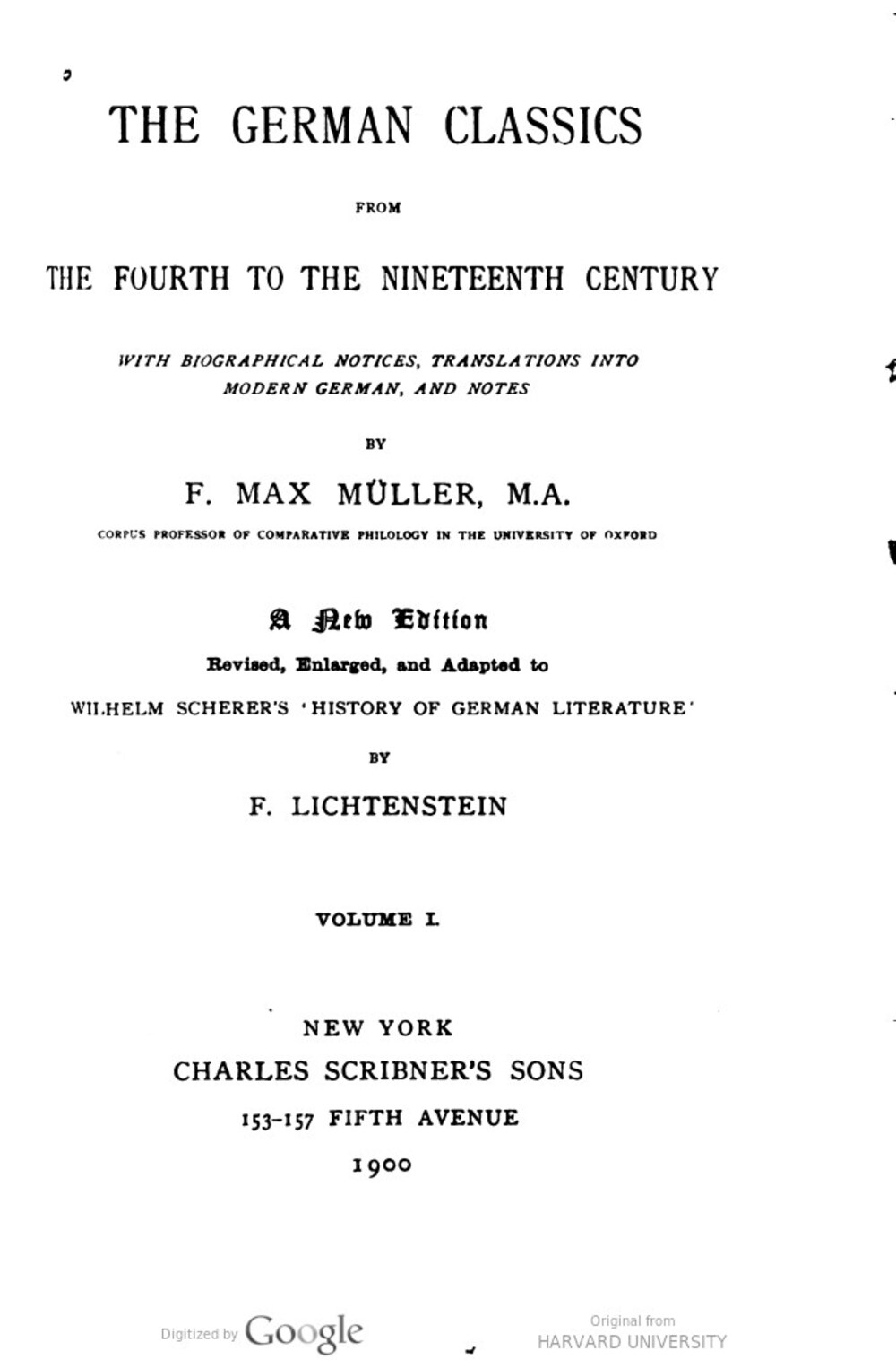 Cover für The German classics from the fourth to the nineteenth century