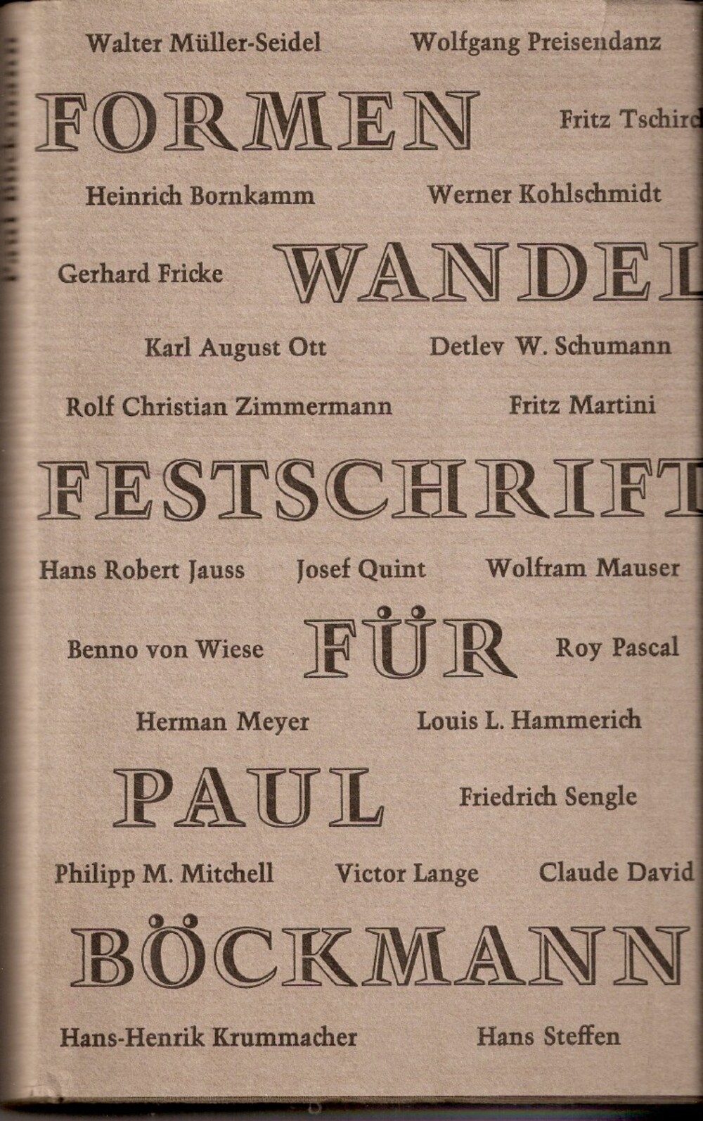 Cover für Formenwandel