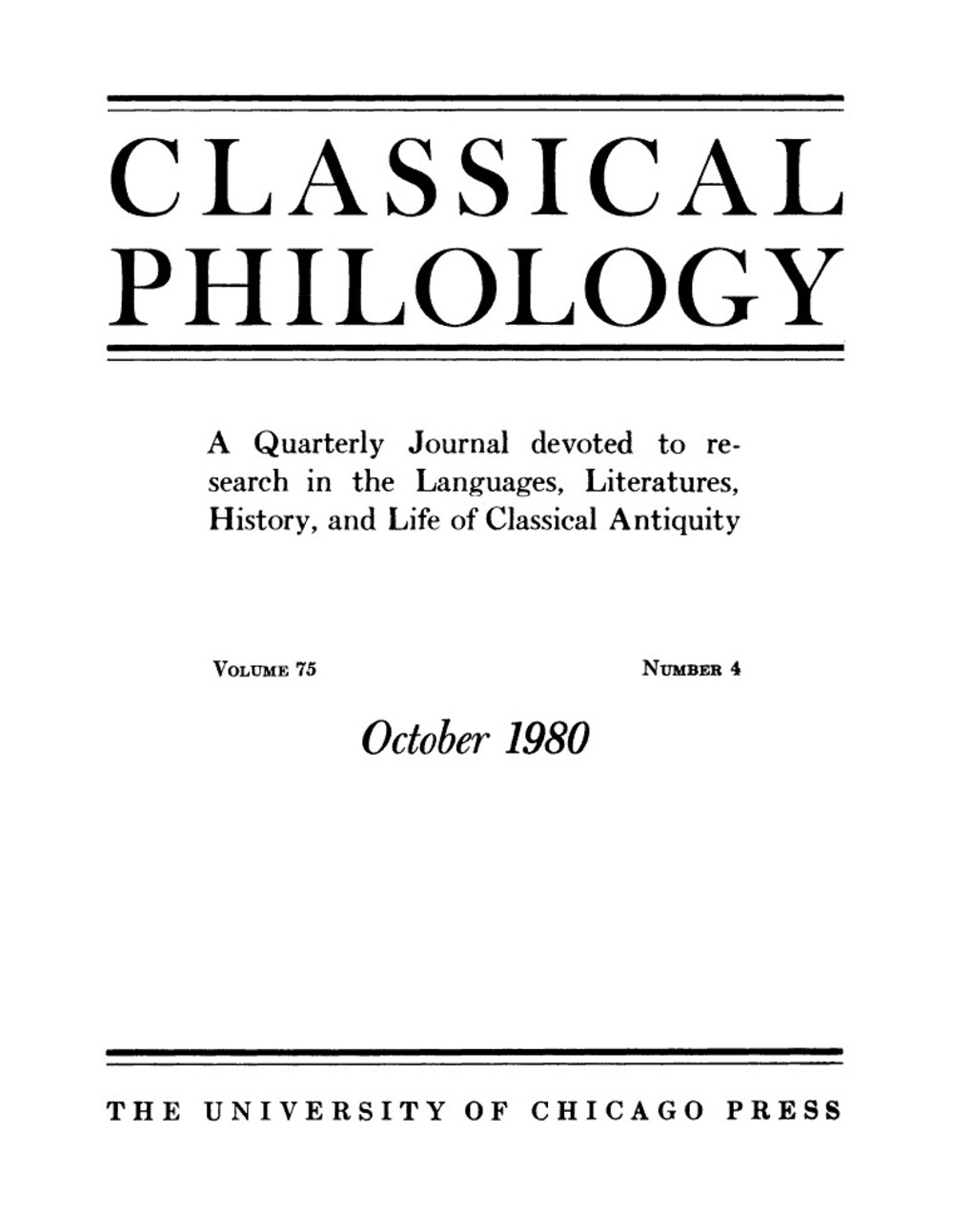 Cover für A problem in the transmission of Quintilian's "Institutio oratoria"
