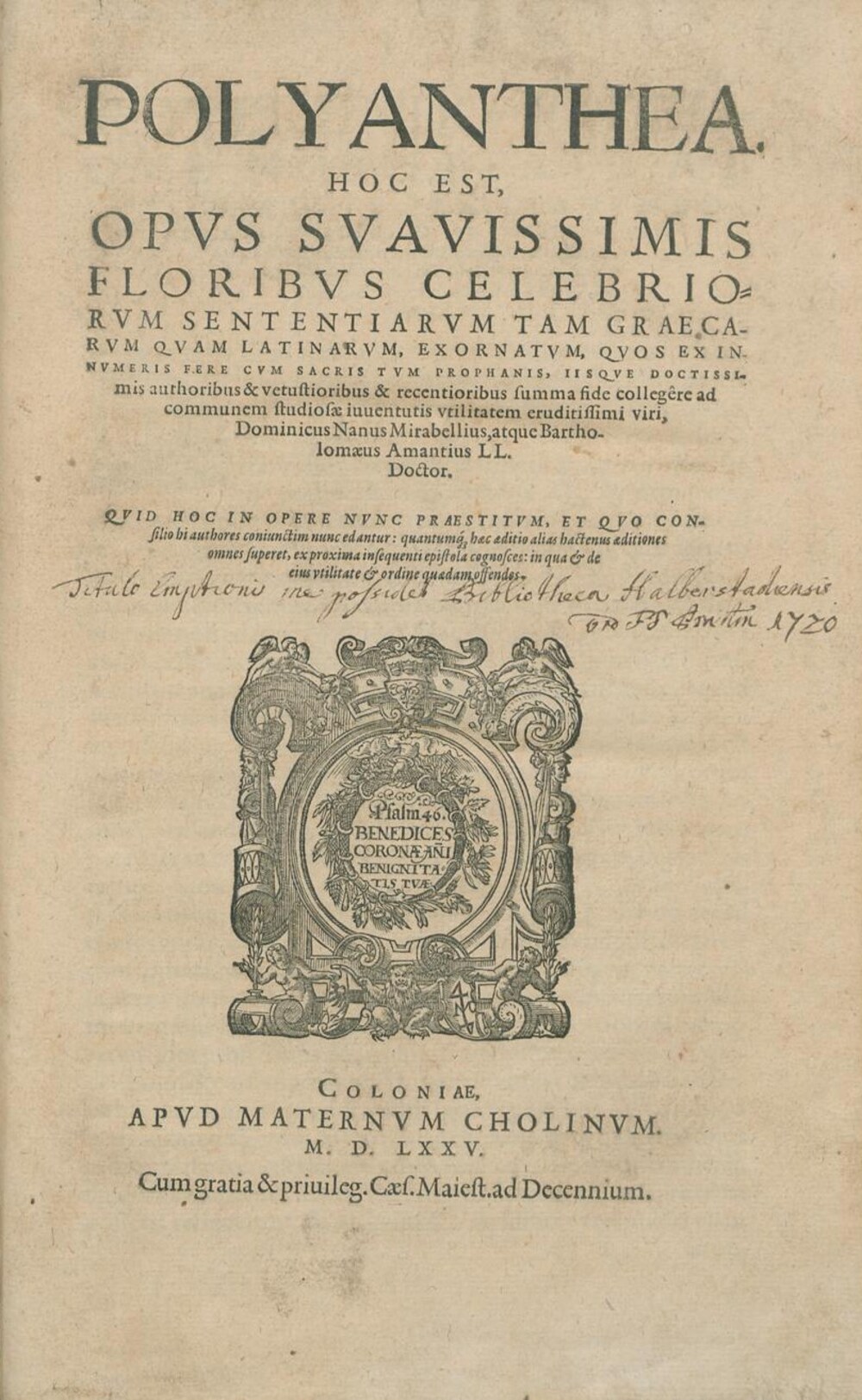 Cover für Polyanthea