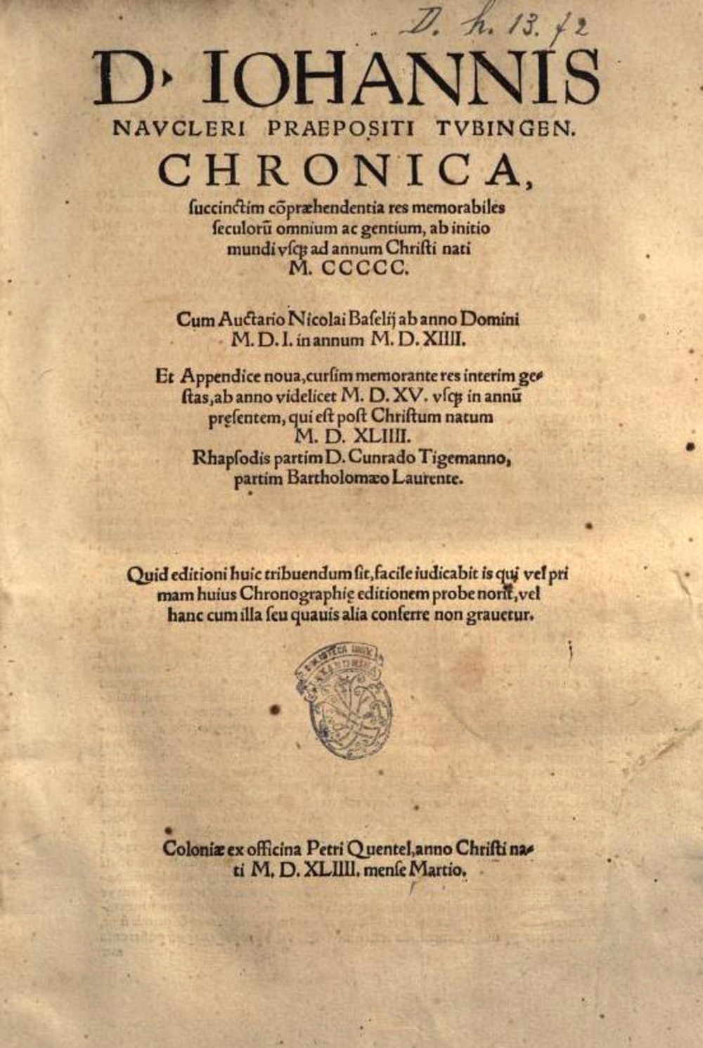 Cover für Chronica