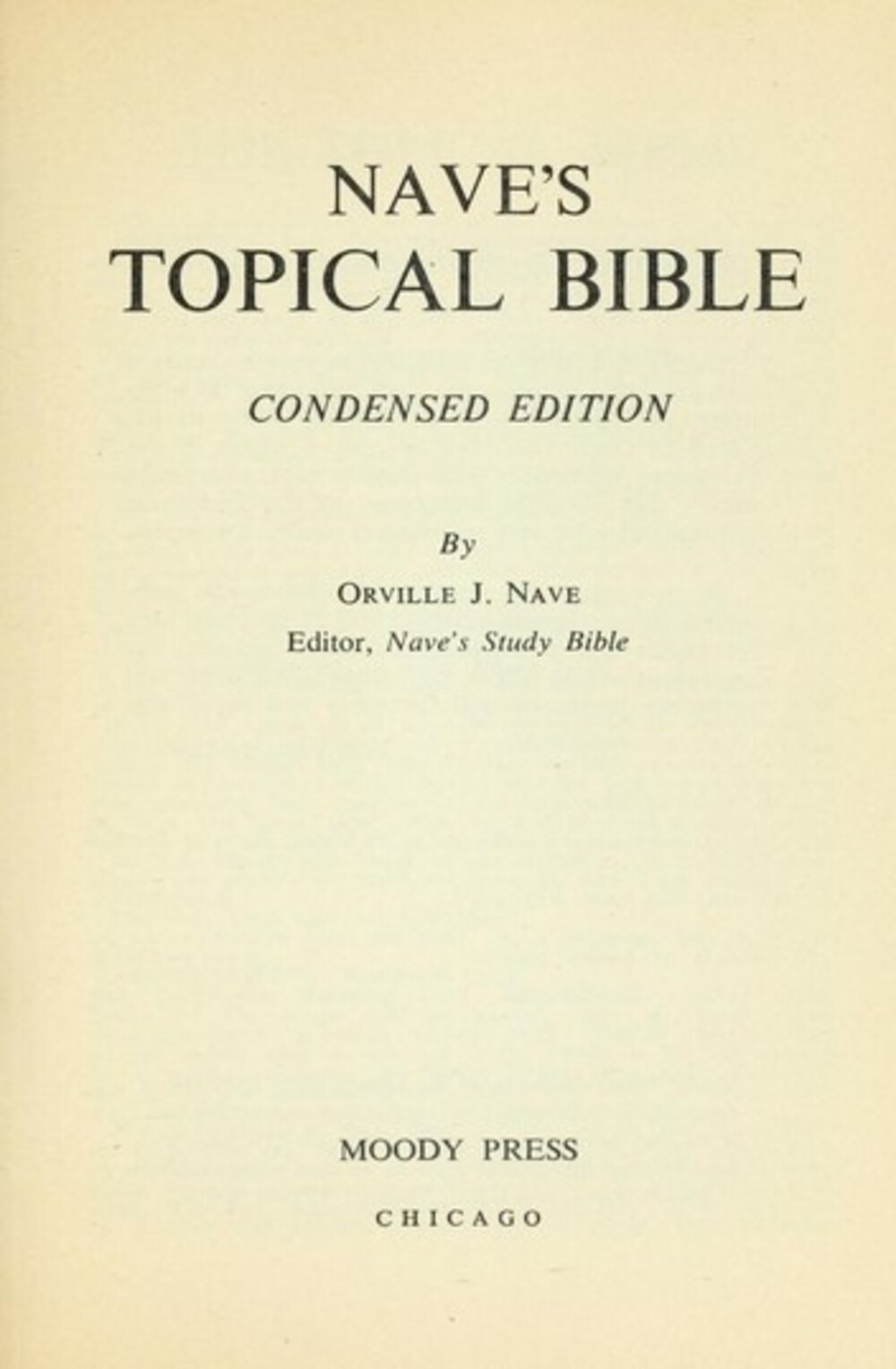 Cover für Nave's topical Bible