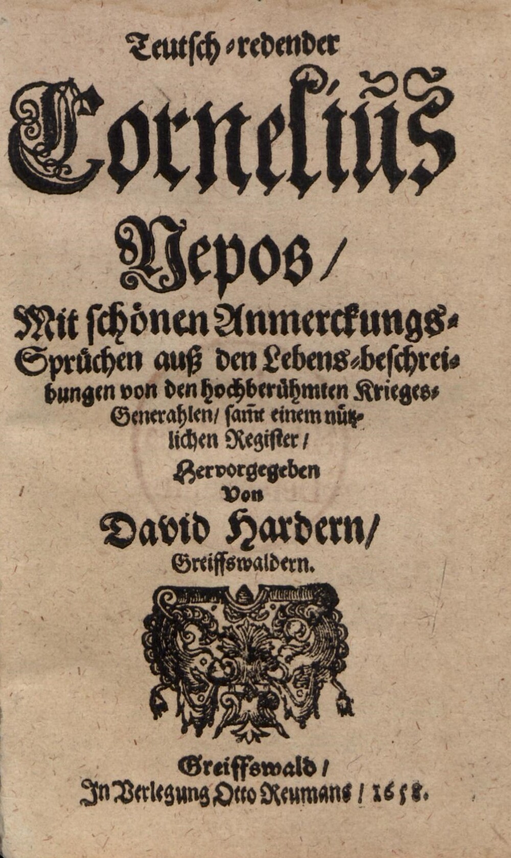 Cover für Teutsch-redender Cornelius Nepos