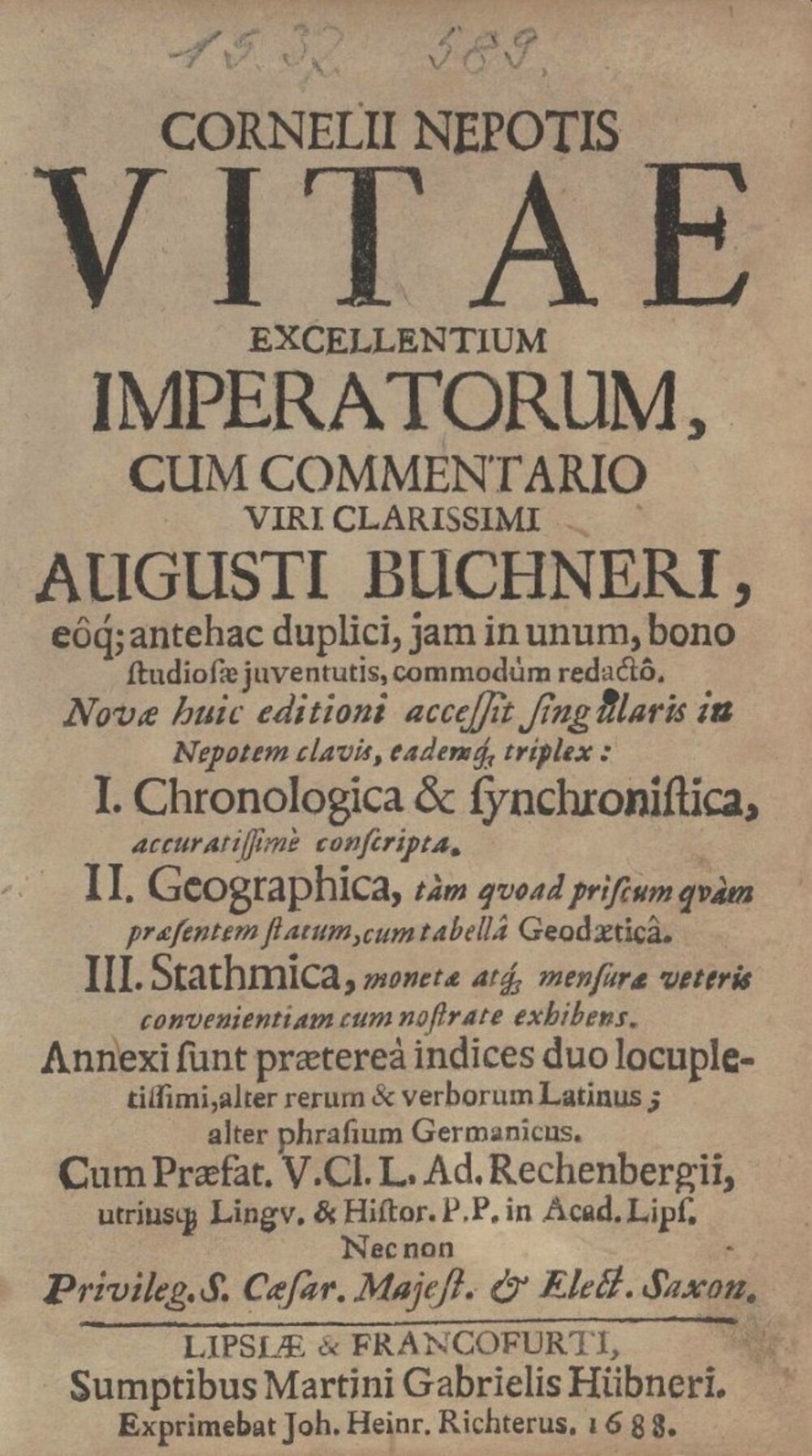 Cover für Vitae excellentium imperatorum