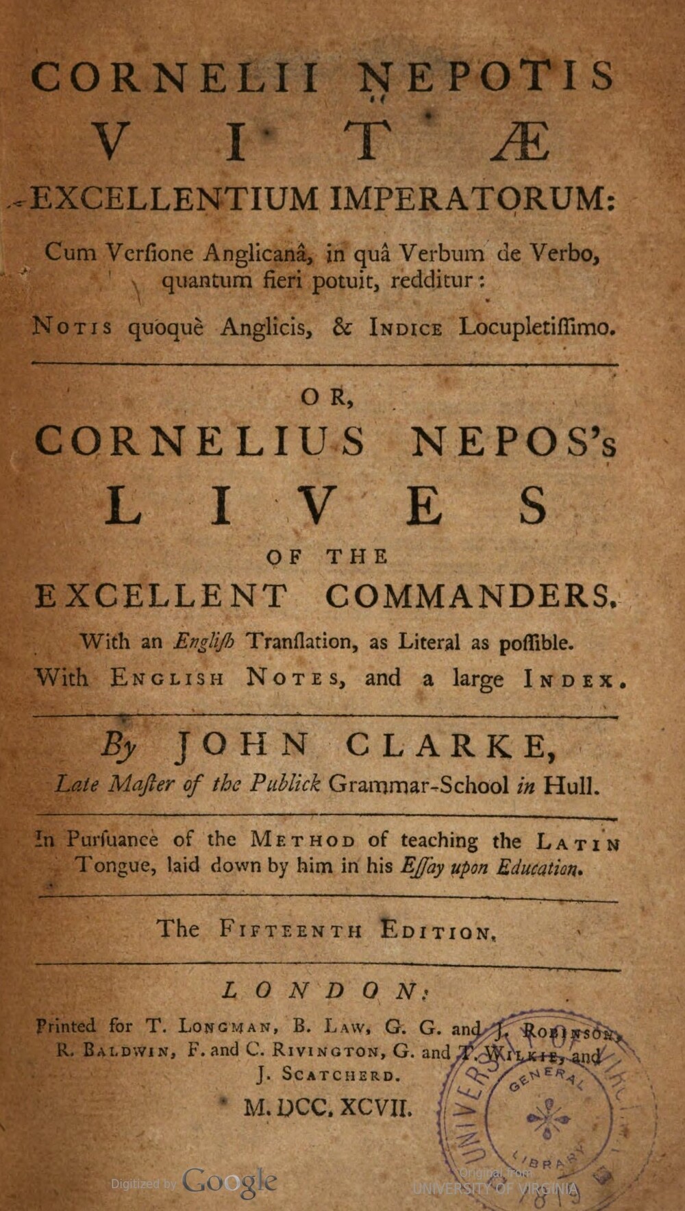 Cover für Vitae excellentium imperatorum