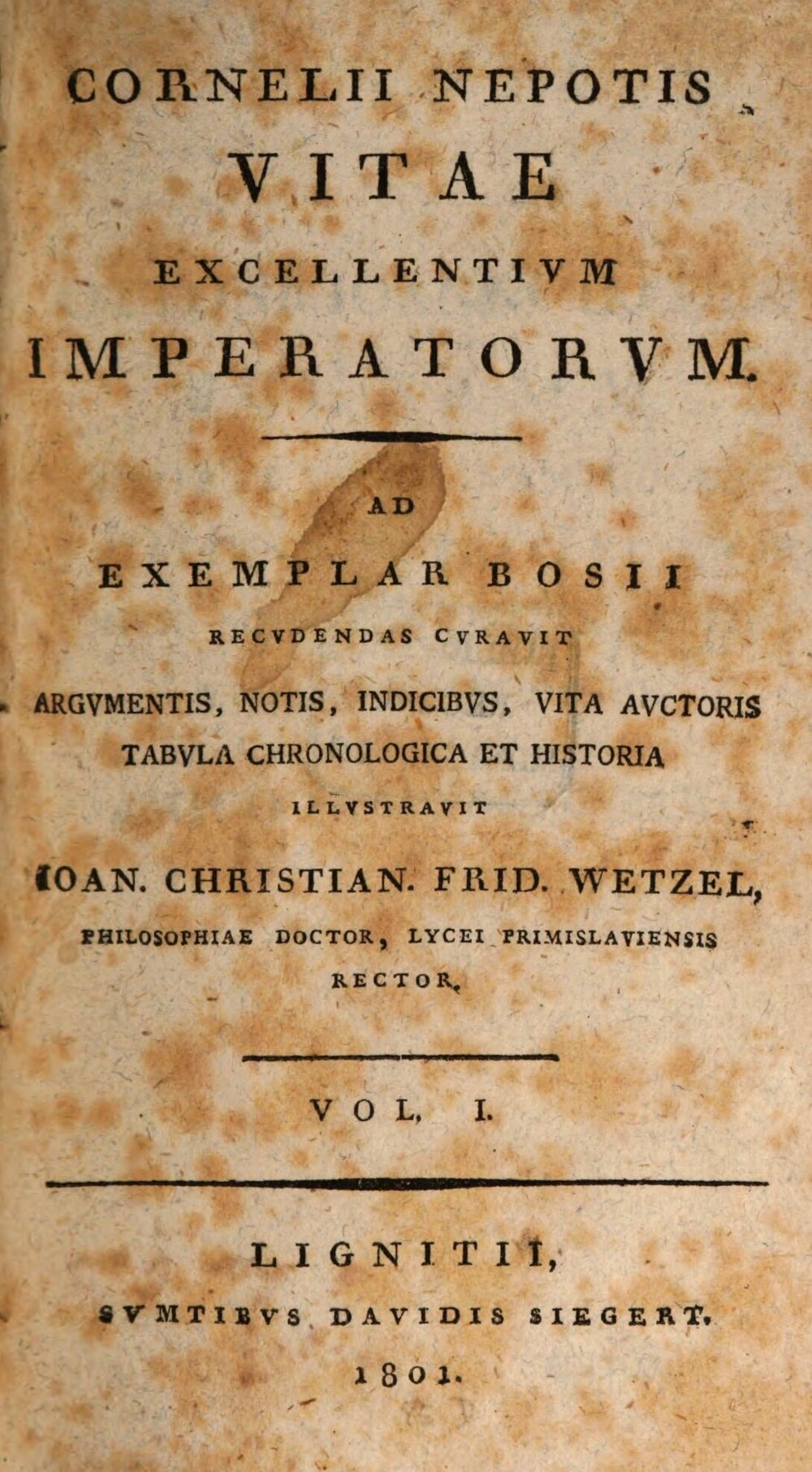 Cover für Vitae excellentium imperatorum