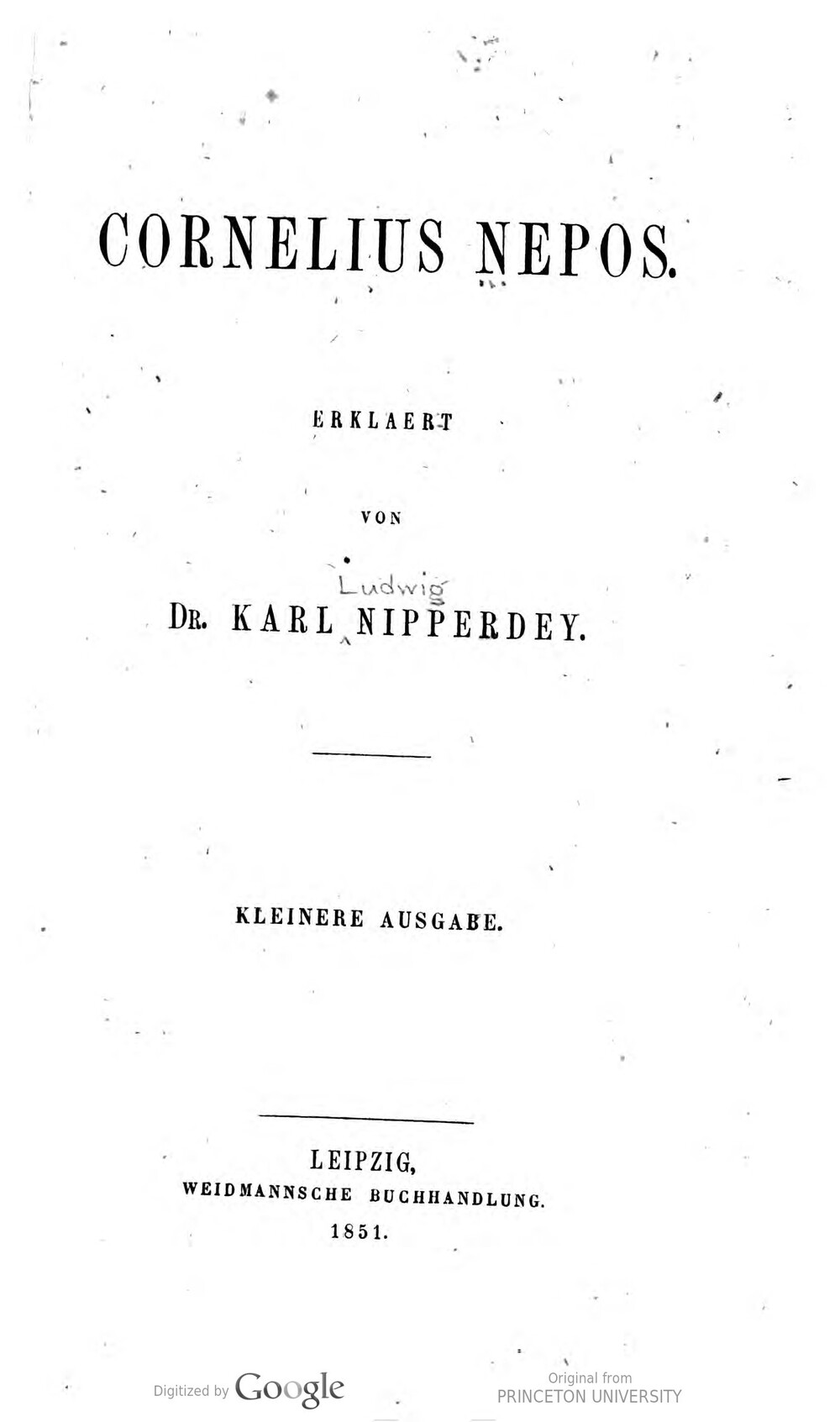 Cover für Cornelius Nepos