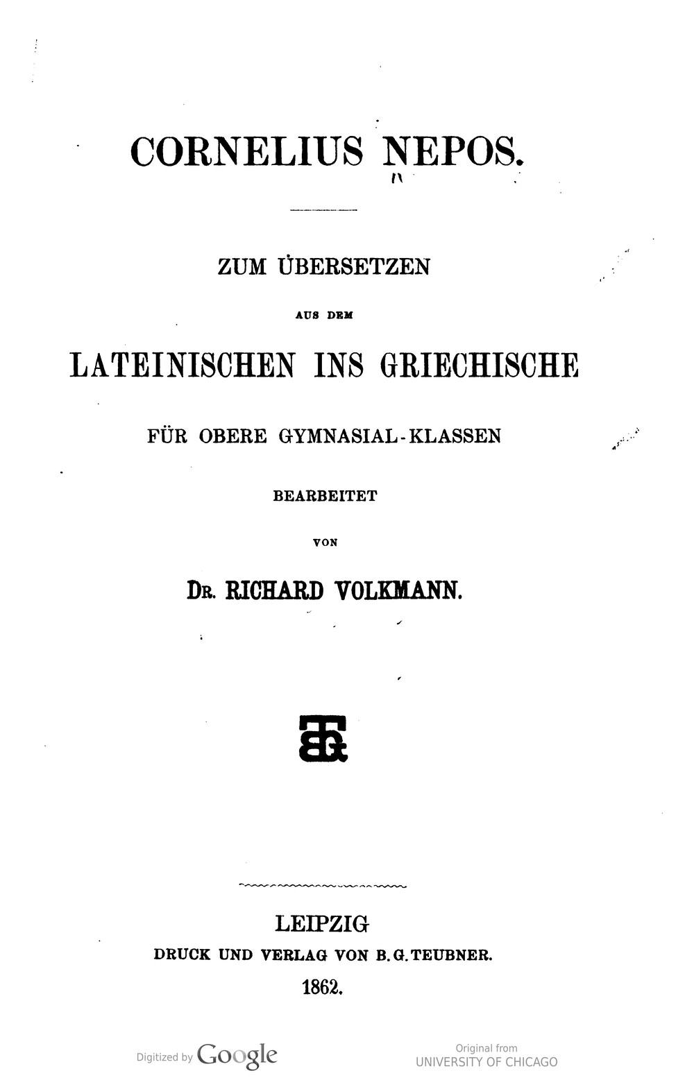 Cover für Cornelius Nepos