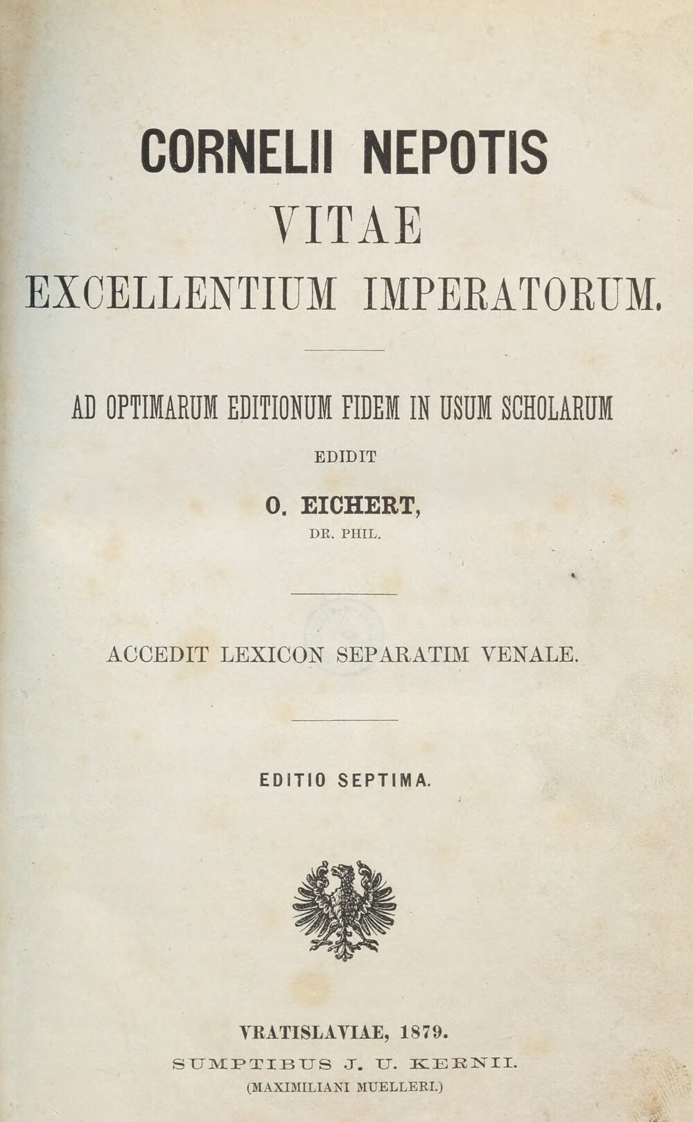Cover für Vitae excellentium imperatorum