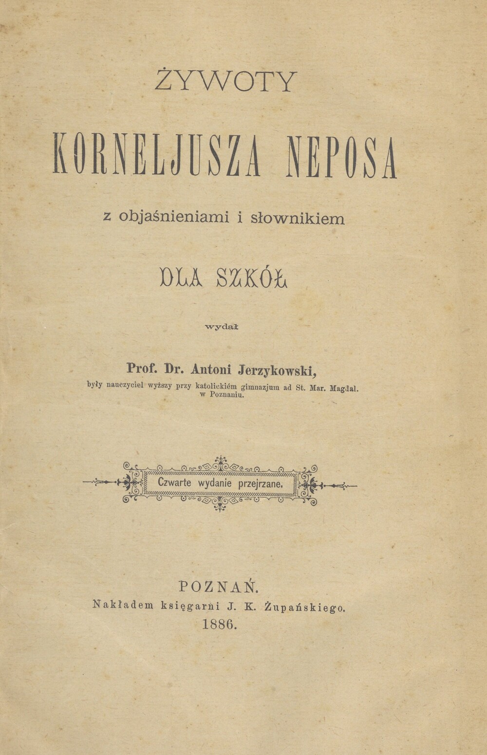 Cover für Żywoty Korneliusza Neposa